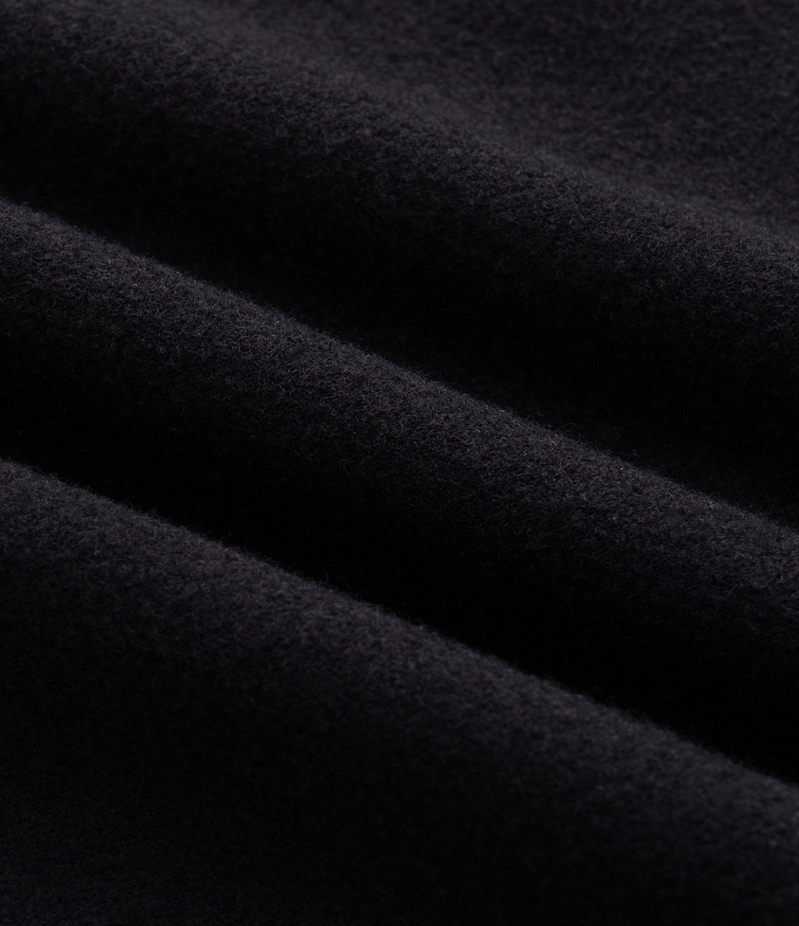 Camisa Overshirt Manga Longa em Polyvelour Preto 3