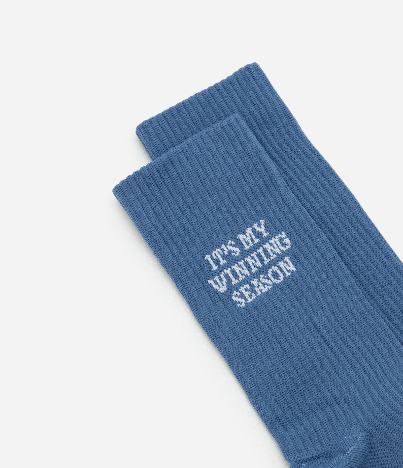 Meia Esportiva em Poliamida com Cano Alto Azul 4