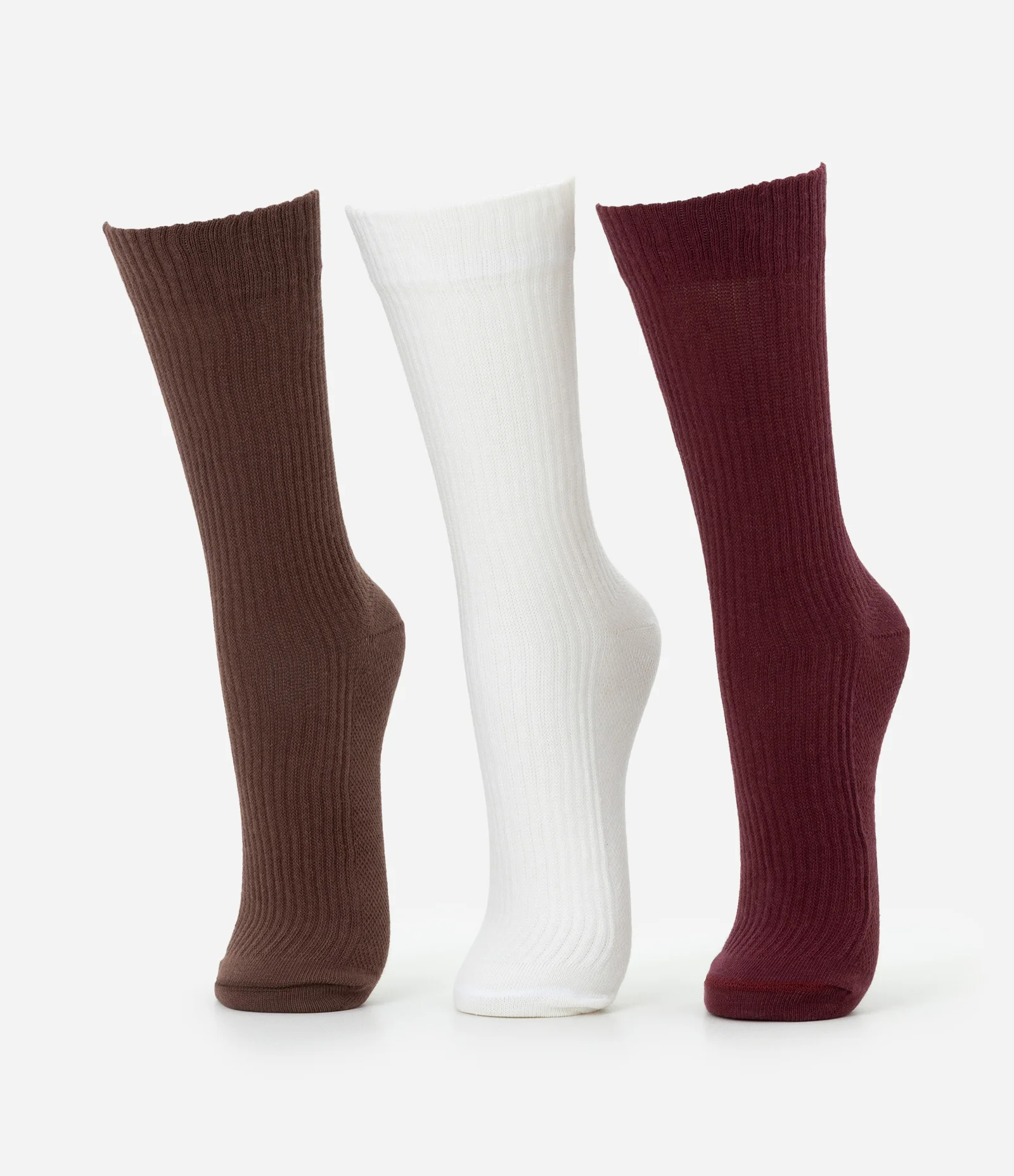 Kit 03 Meias Esportivas com Cano Alto em Algodão Multicores 1