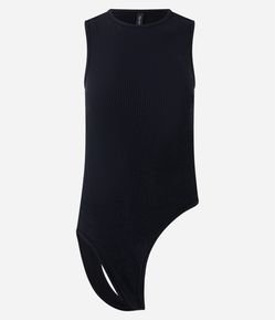 Blusa Sem Manga em Jacquard com Faixas para Abotoamento