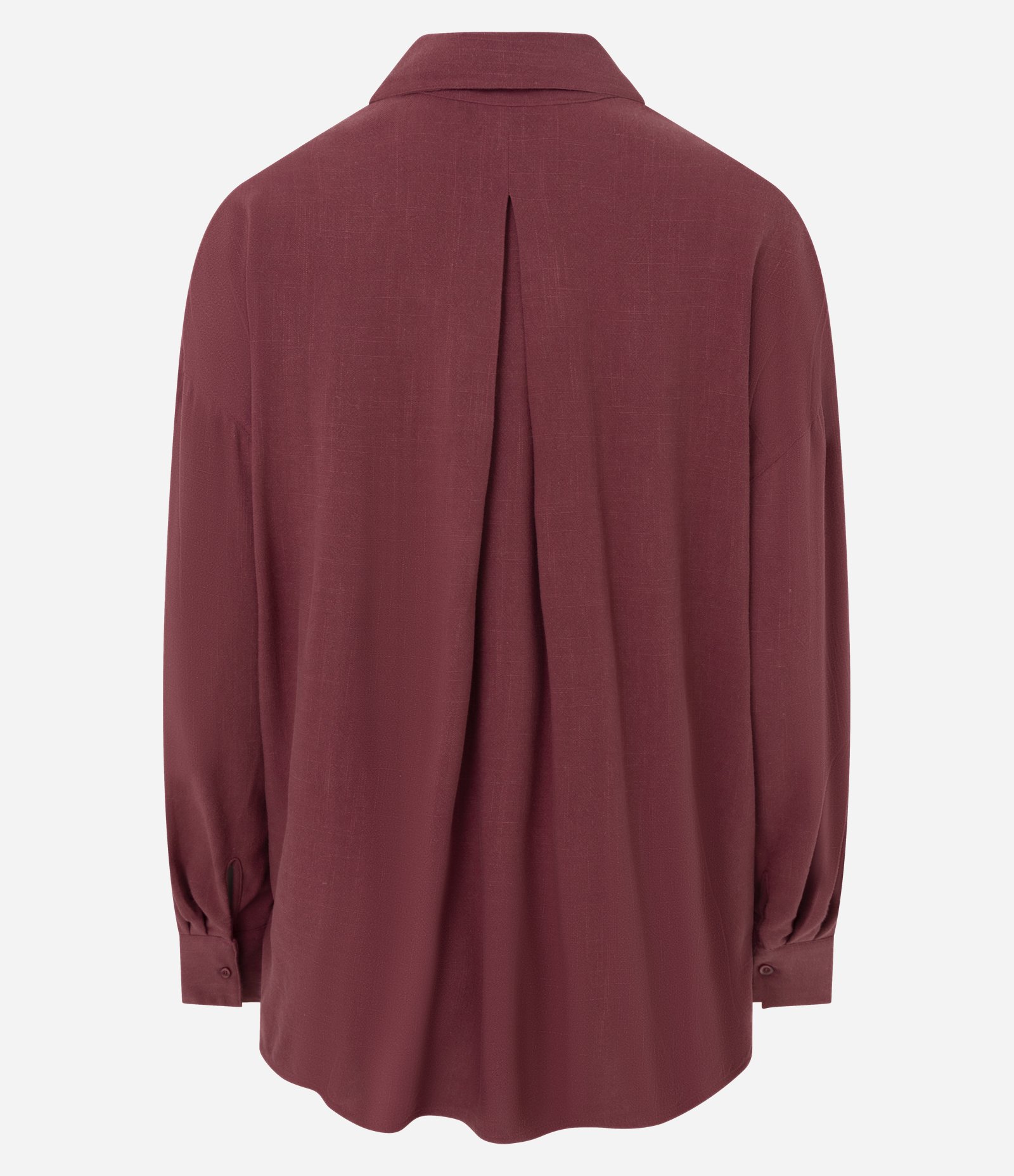 Camisa Oversized em Viscolinho com Entremeios Vermelho 6