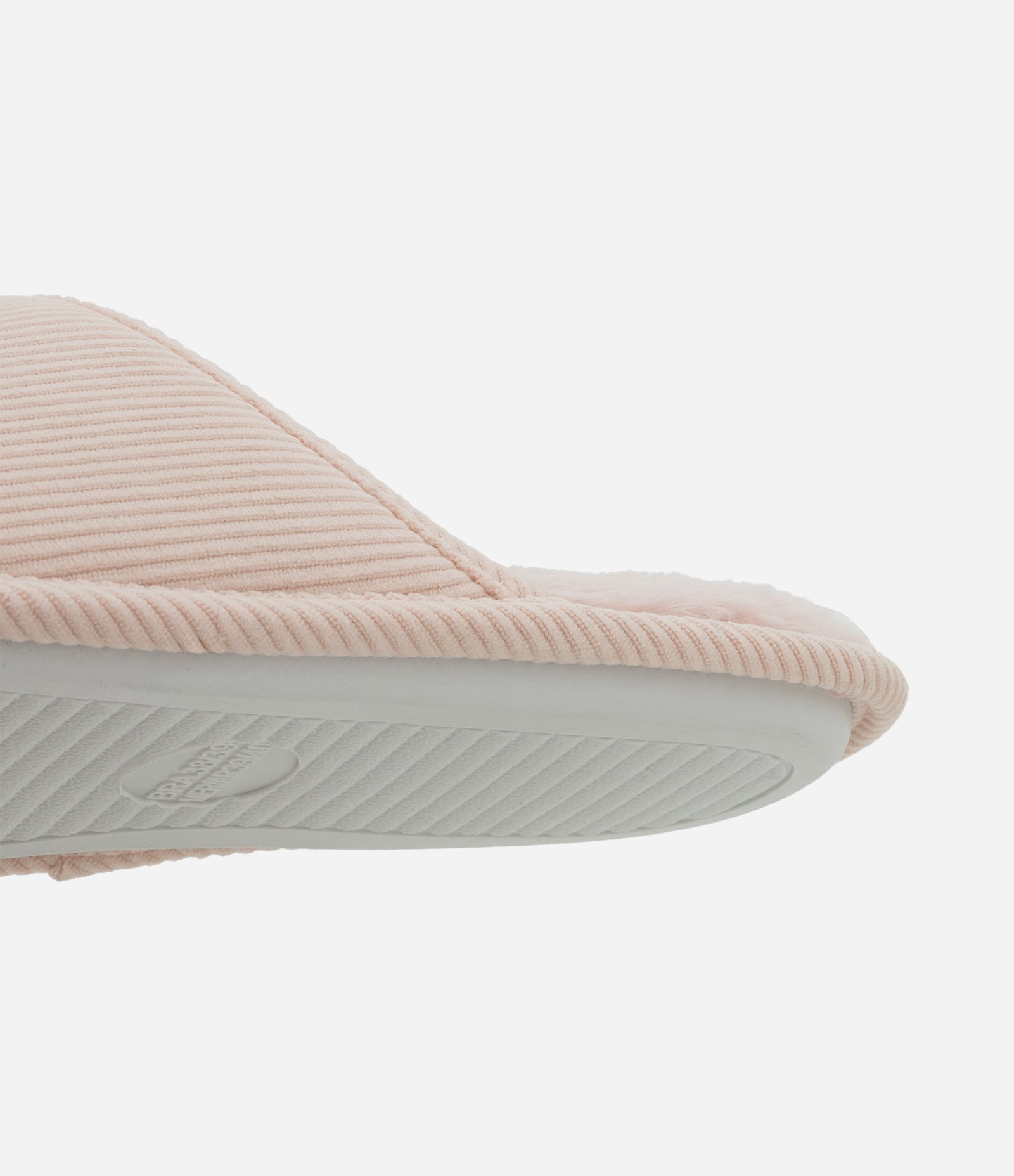 Pantufa Aberta Texturizada com Pelinhos Rosa 4