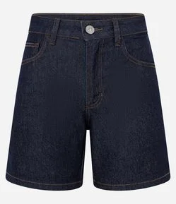Short Jeans Clássico com Cintura Média