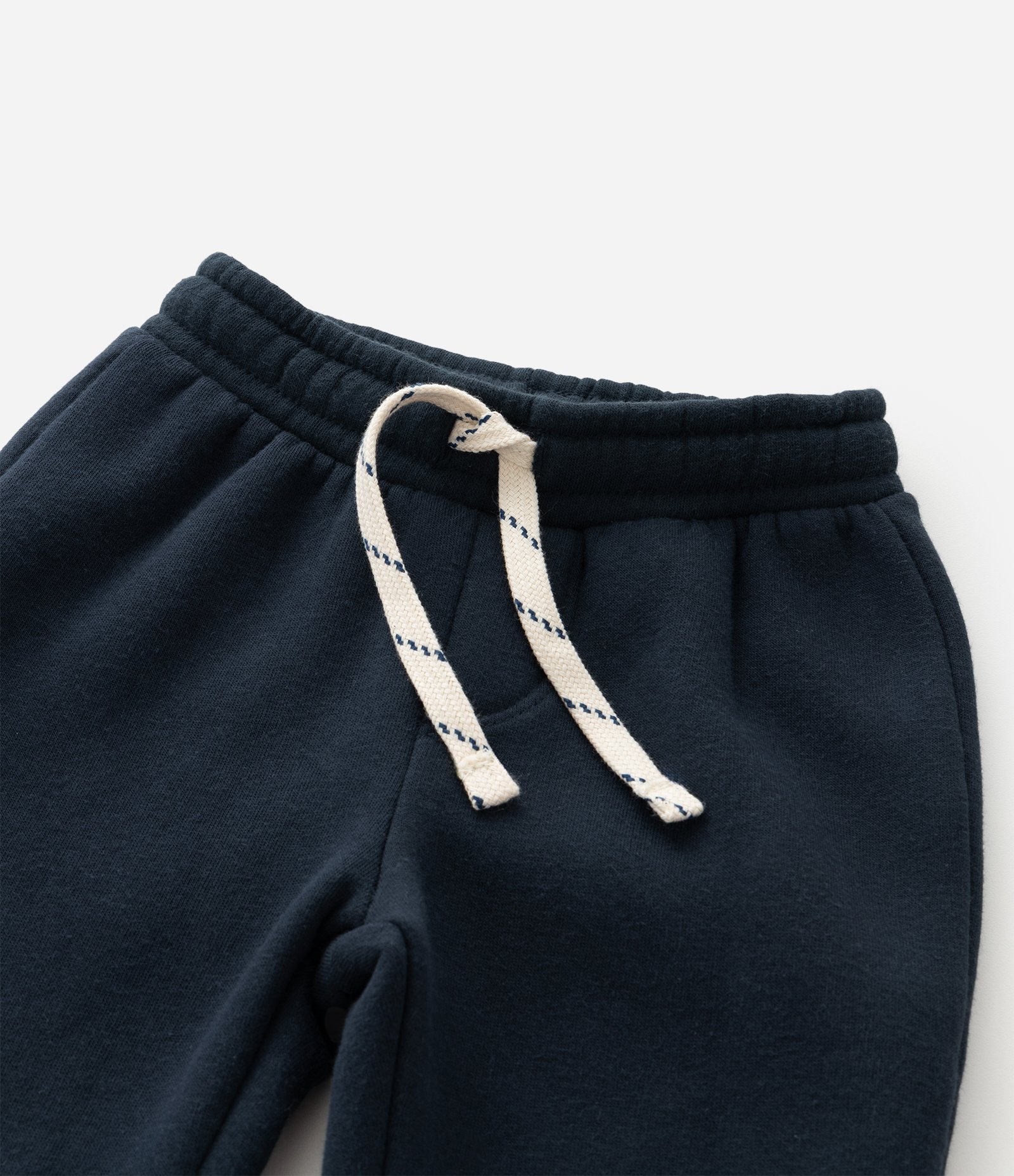 Conjunto Infantil em Moletom com Listras e Felpa Interna – Tam 1 a 6 Anos Caramelo/Azul Marinho 7