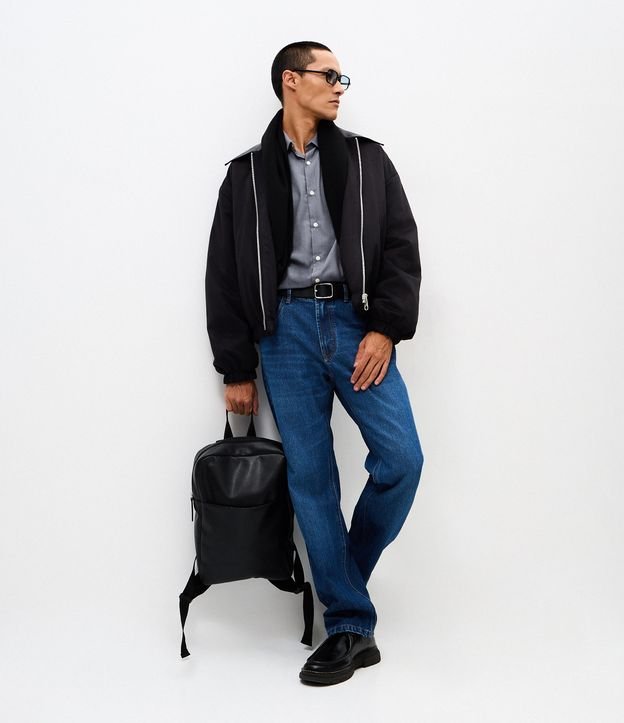 Jaqueta Masculina Harrington Overboxy com Zíper | Uau CAIXA