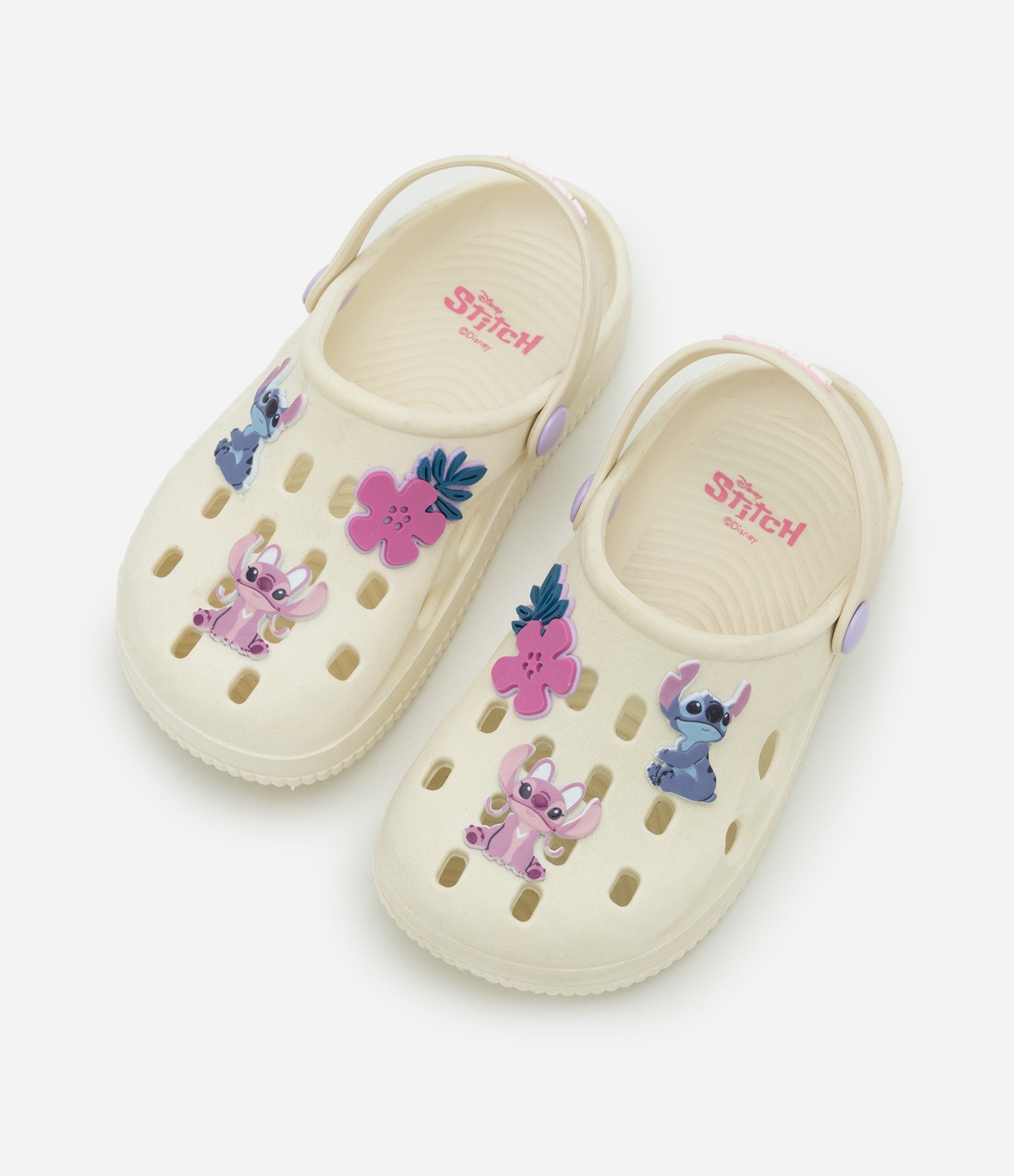 Sandália Babuche Infantil com Patches Stitch e Angel - Ta, 28 ao 35 Off White 6