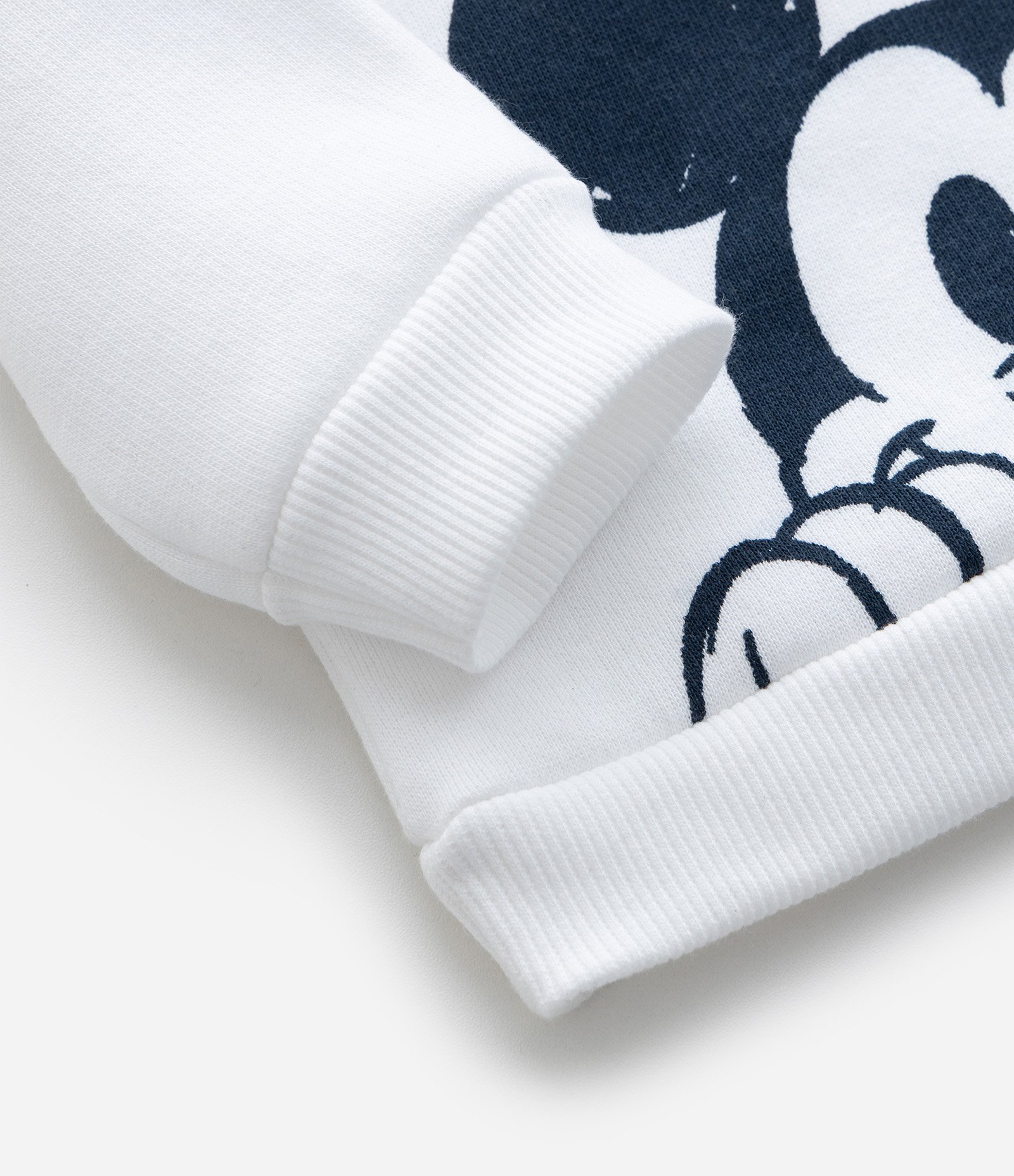 Conjunto Infantil Casaco e Calça com Estampa Mickey Mouse – Tam 0 a 18 Meses Branco/Azul Marinho 9