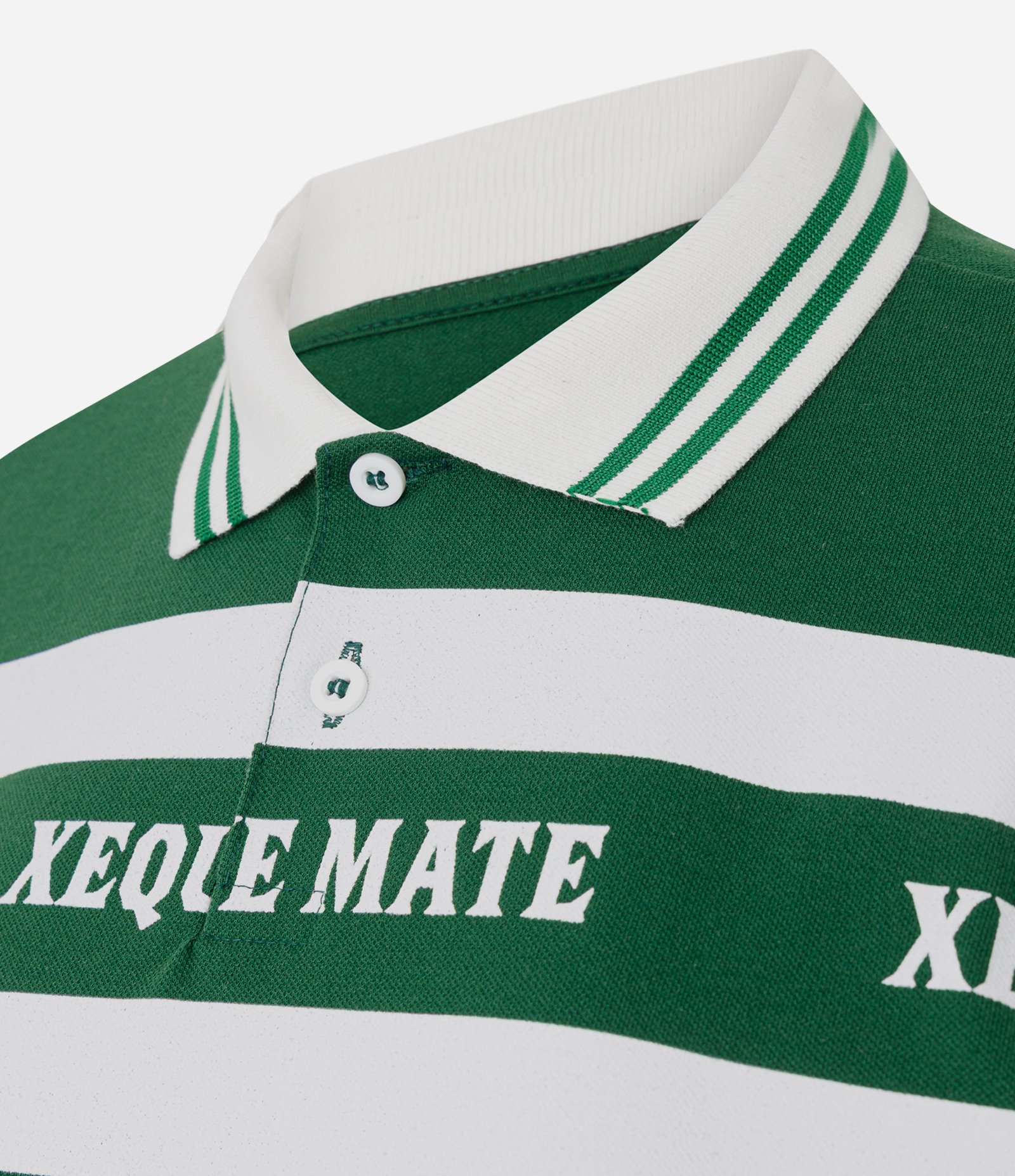 Camiseta com Gola Polo e Estamos Xeque Mate Verde 5