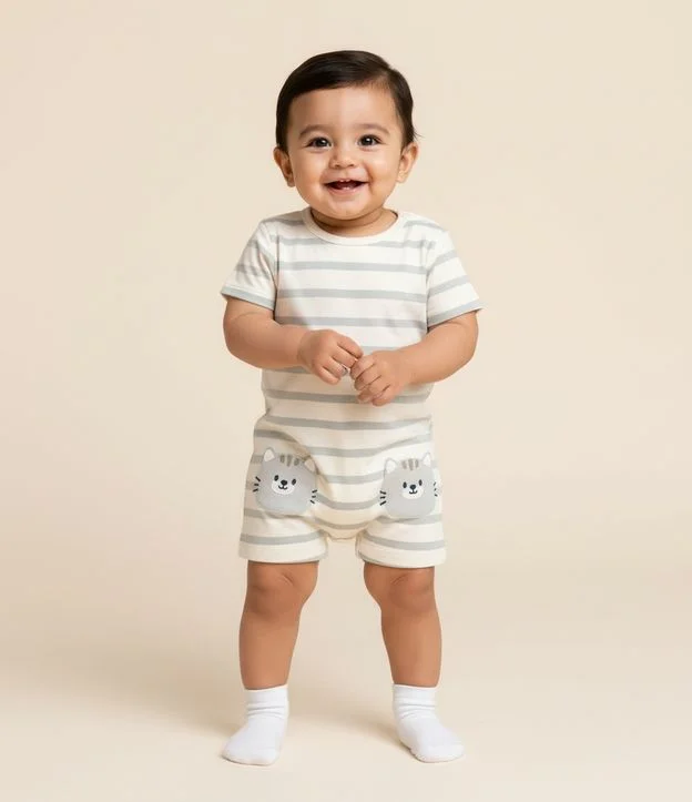 Cor: Bege | Tamanho: 3-6M