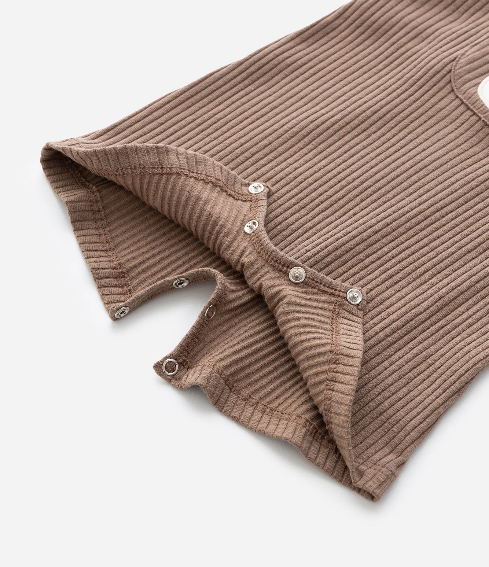 Conjunto Infantil Body e Jardineira com Bordado de Urso – Tam 0 a 18 Meses Marrom/Branco 7