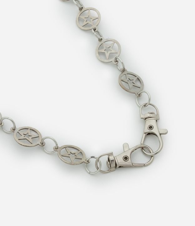 Colar Choker em Metal com Estrelas