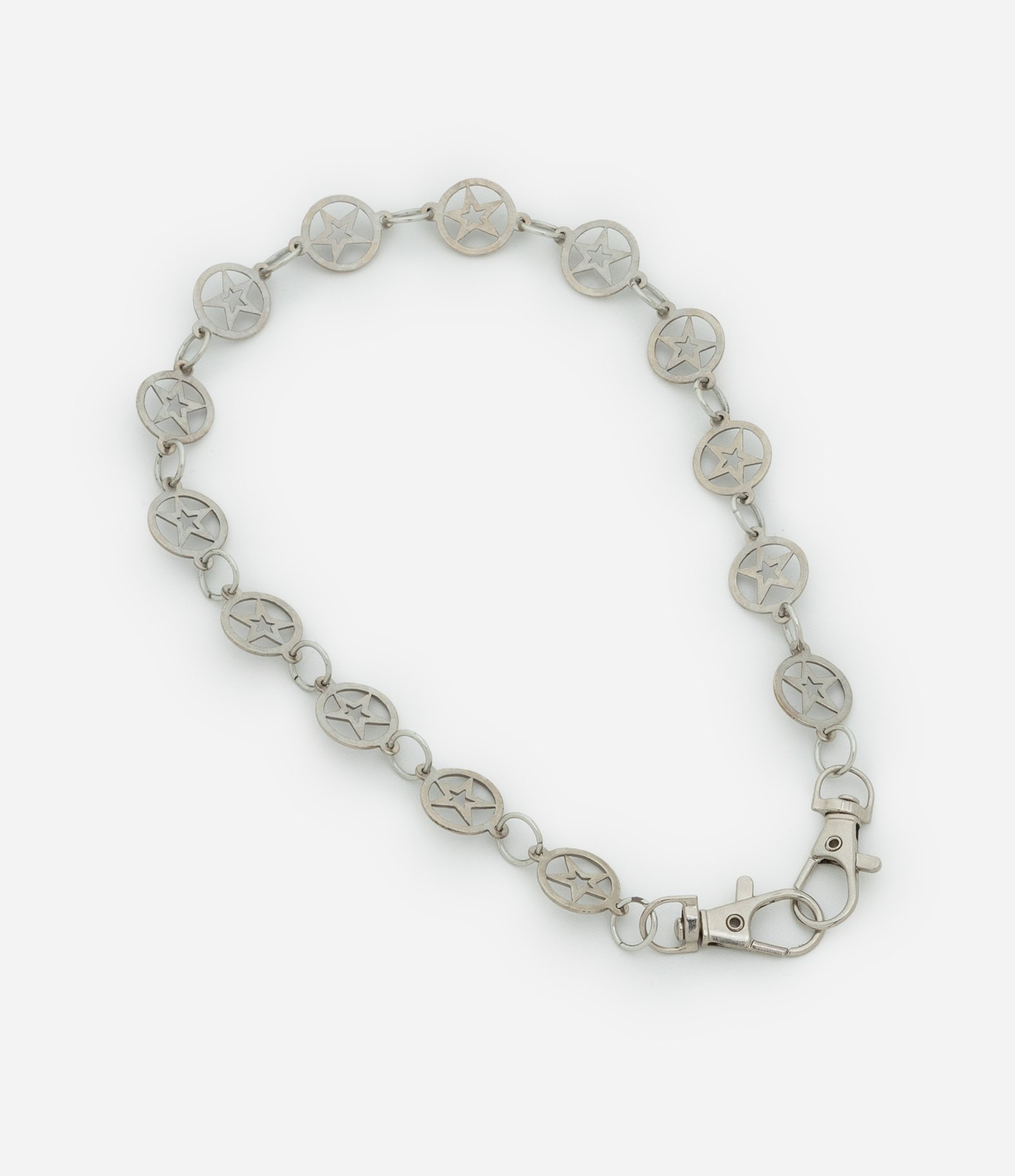 Colar Choker em Metal com Estrelas Prata 2