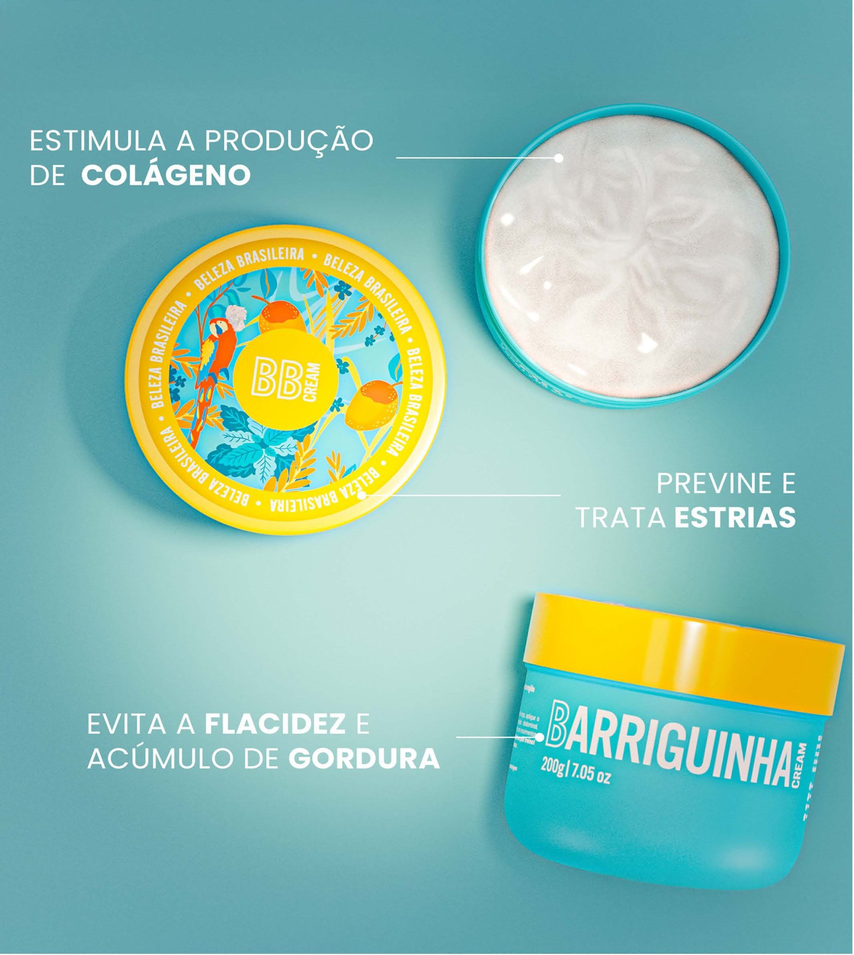 Desodorante Corporal Barriguinha Cream Beleza Brasileira 200g 4