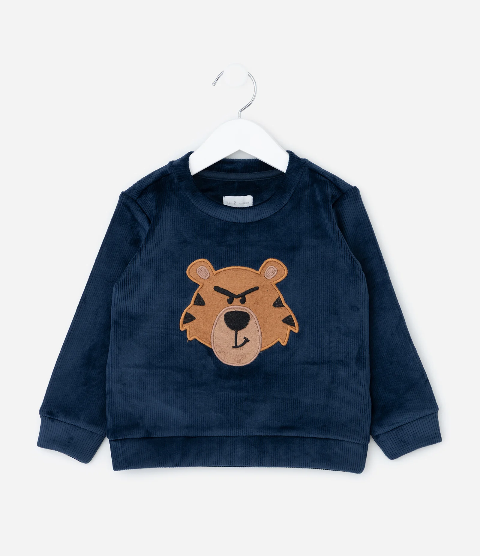 Conjunto Infantil com Bordado de Tigre – Tam 1 a 6 Anos Azul Marinho 2