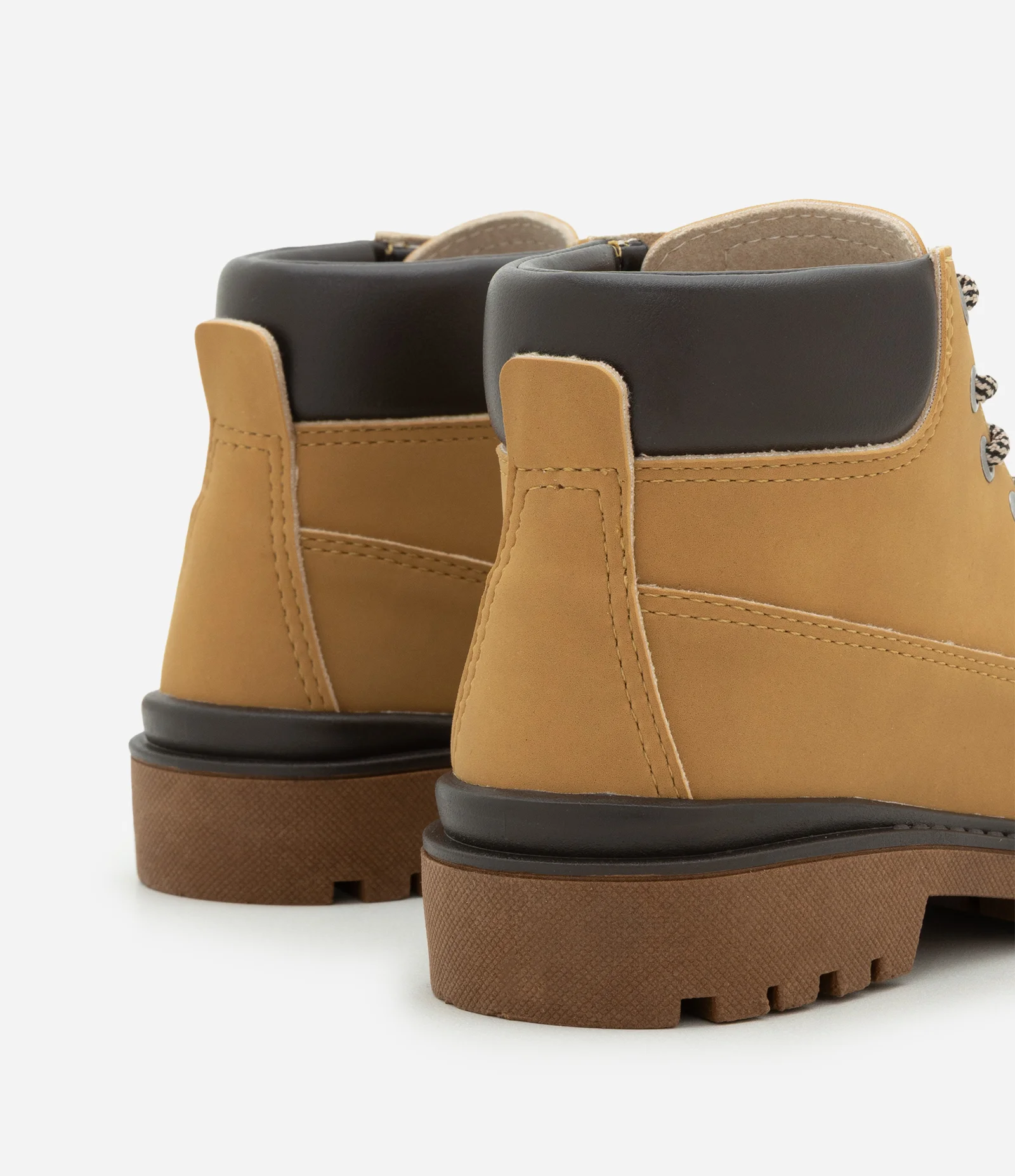 Bota Infantil Coturno com Sola Tratorada – Tam 27 a 35 Camel 2