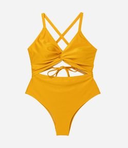 Maiô em Microfibra com Bojo e Torção Frontal Curve & Plus Size