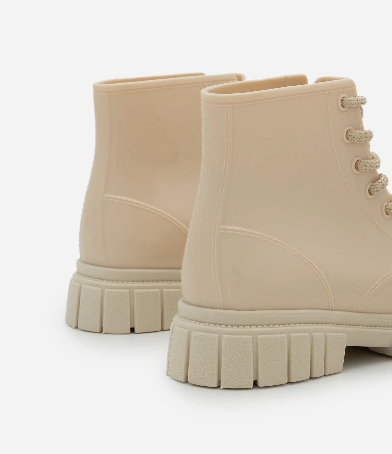 Bota Infantil Coturno com Apliques no Cadarço – Tam 26 a 32 Off White 2