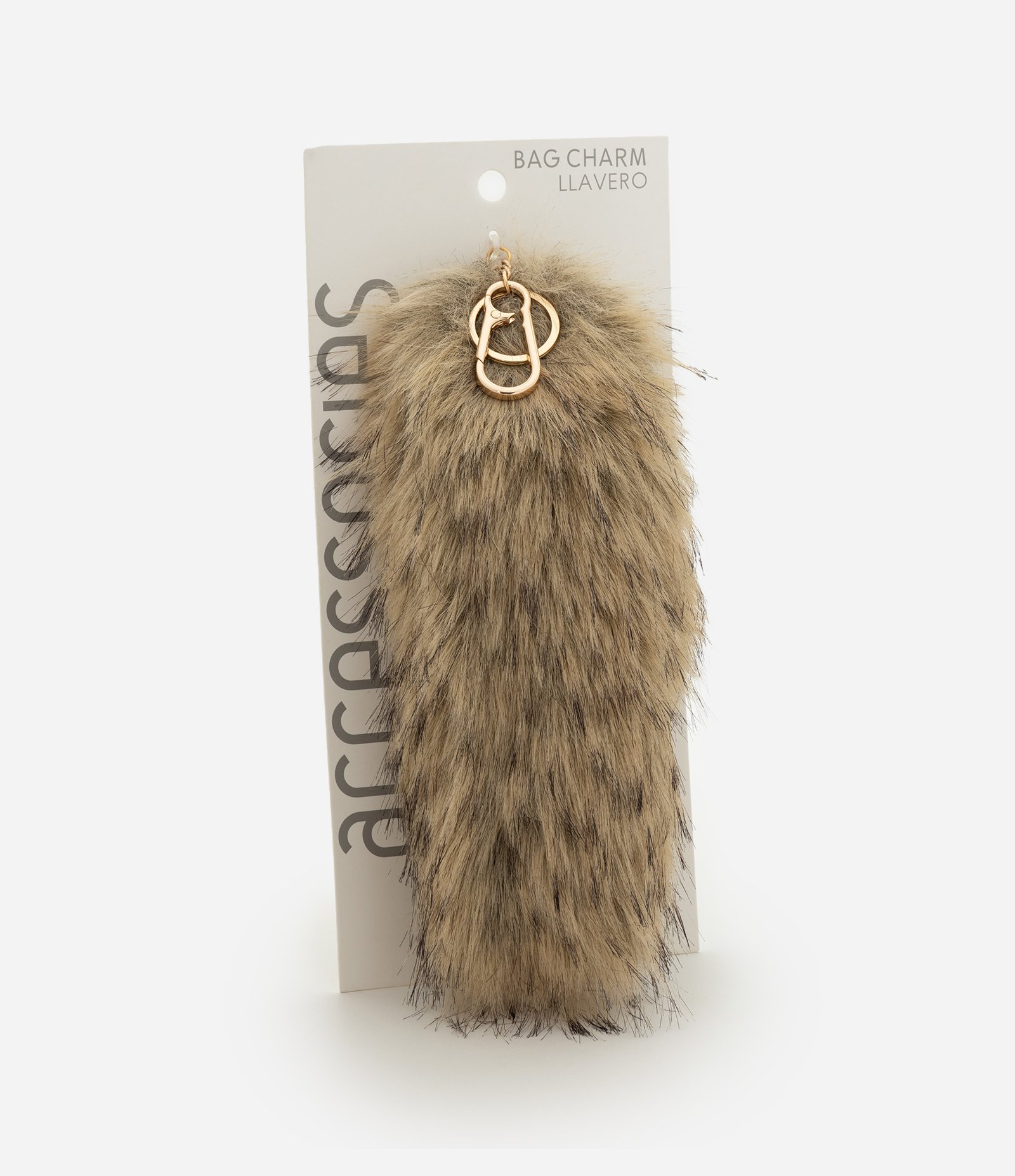 Chaveiro Estilo Rabo de Raposa Cinza 4