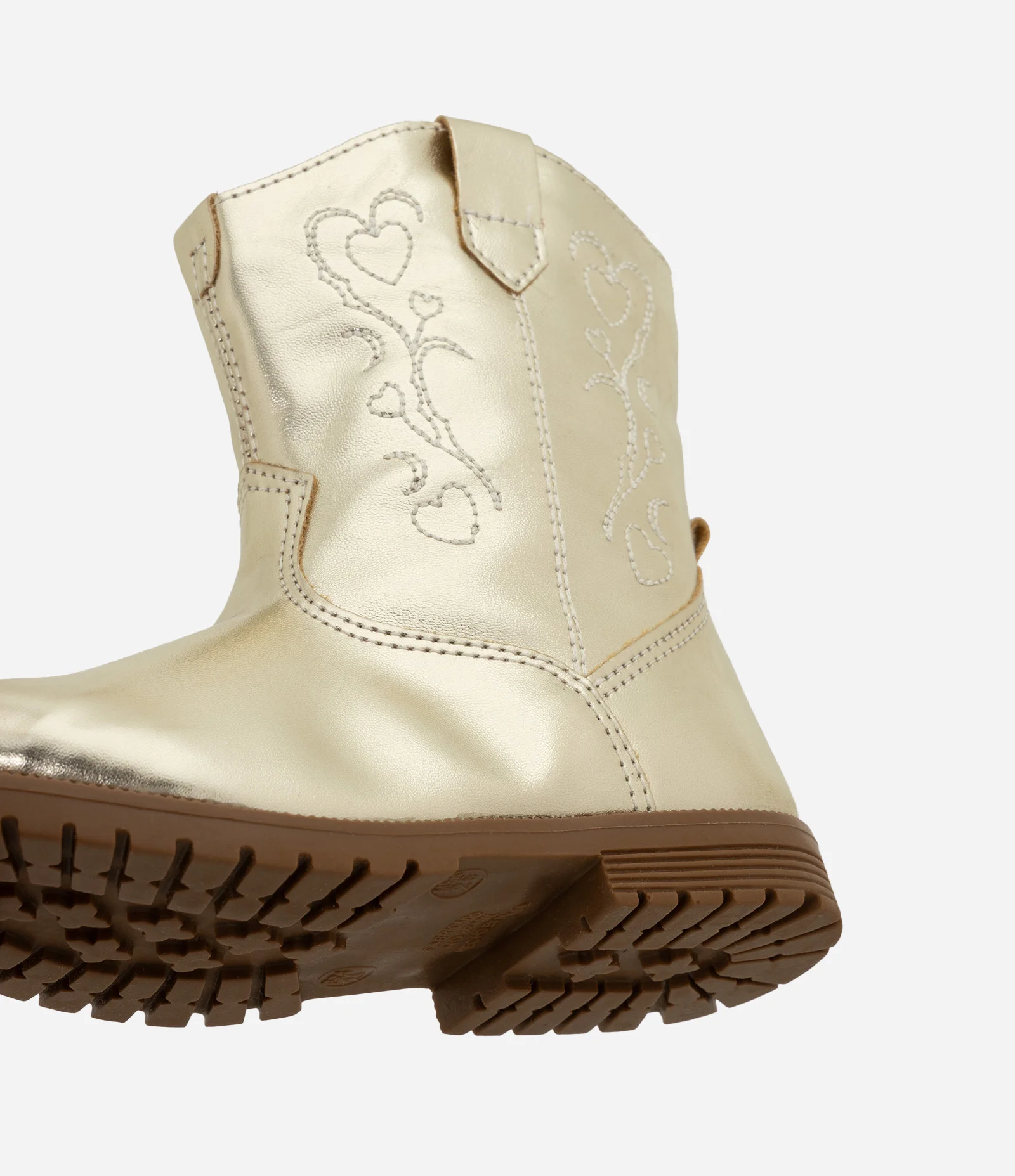 Bota Infantil Western com Zíper – Tam 20 a 27 Dourado 2