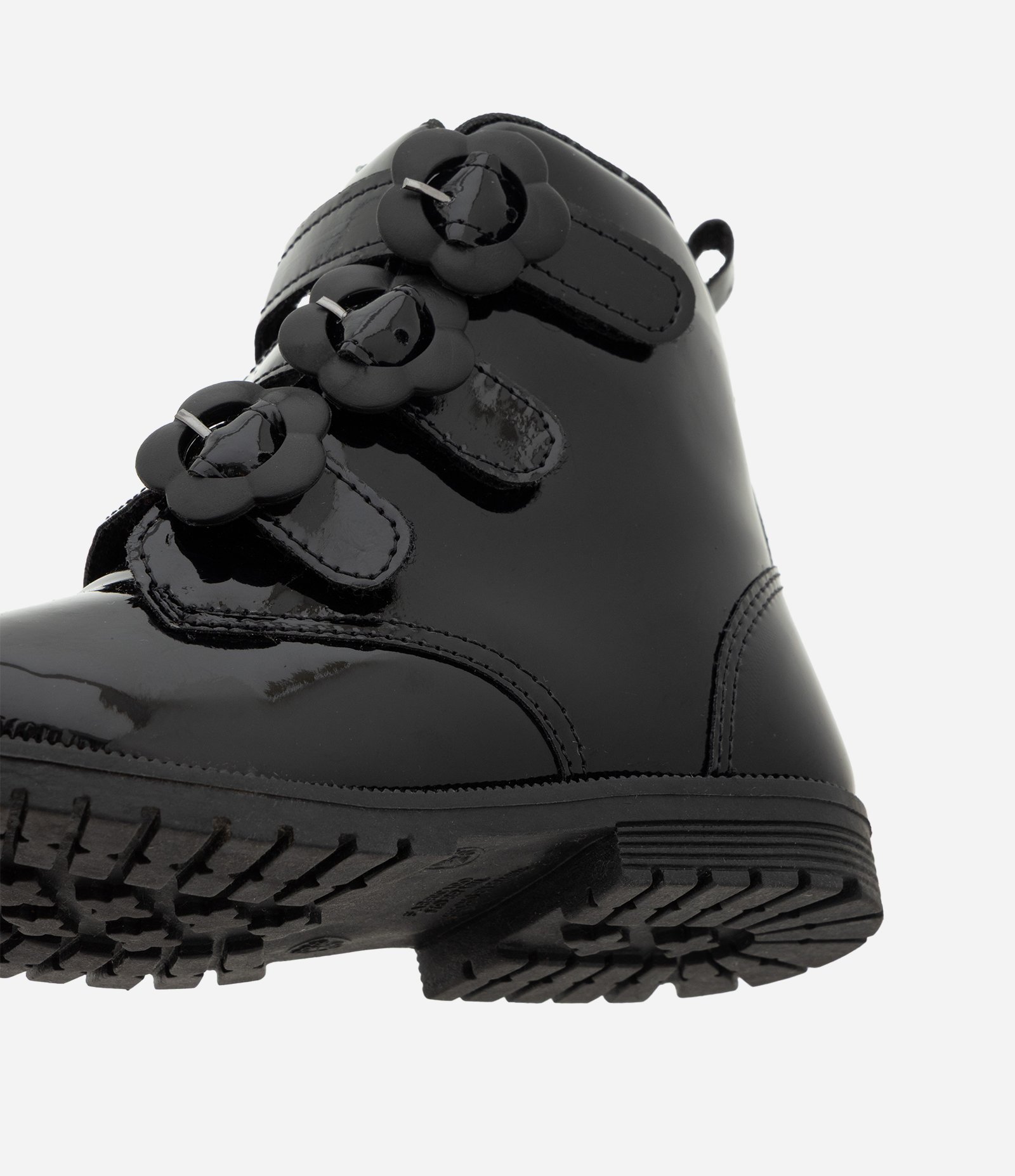 Bota Infantil Cano Médio com Fivela Flor – Tam 20 a 27 Preto 4