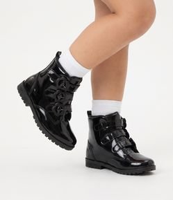 Bota Infantil Cano Médio com Fivela Flor – Tam 20 a 27