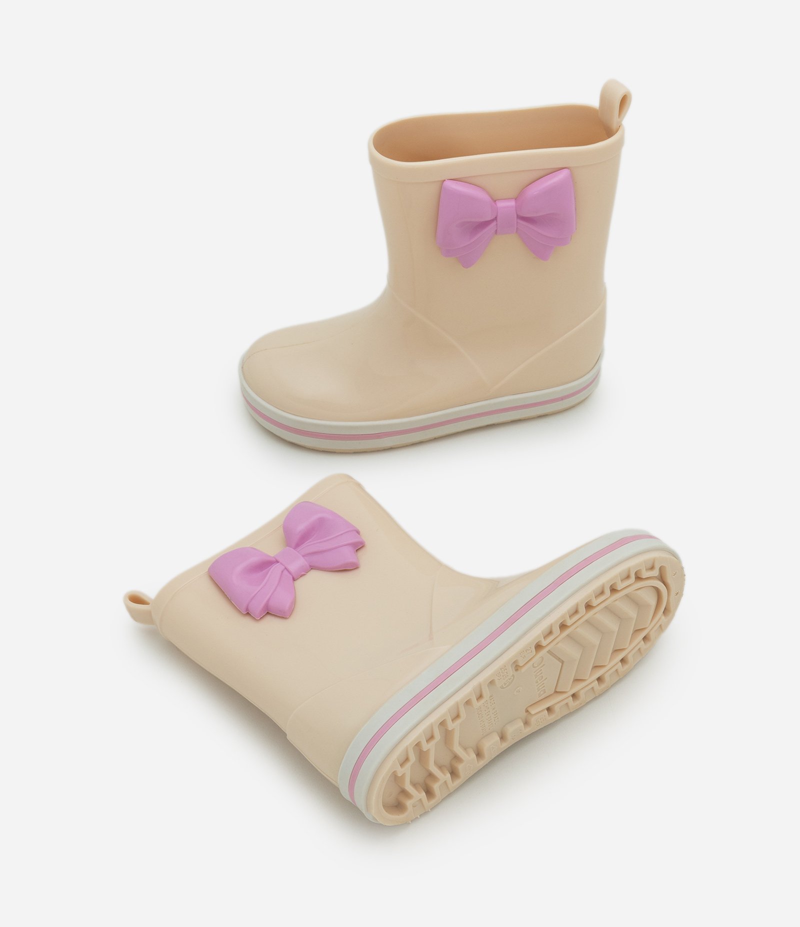 Galocha Infantil com Laço Lateral – Tam 21 a 28 Off White 4