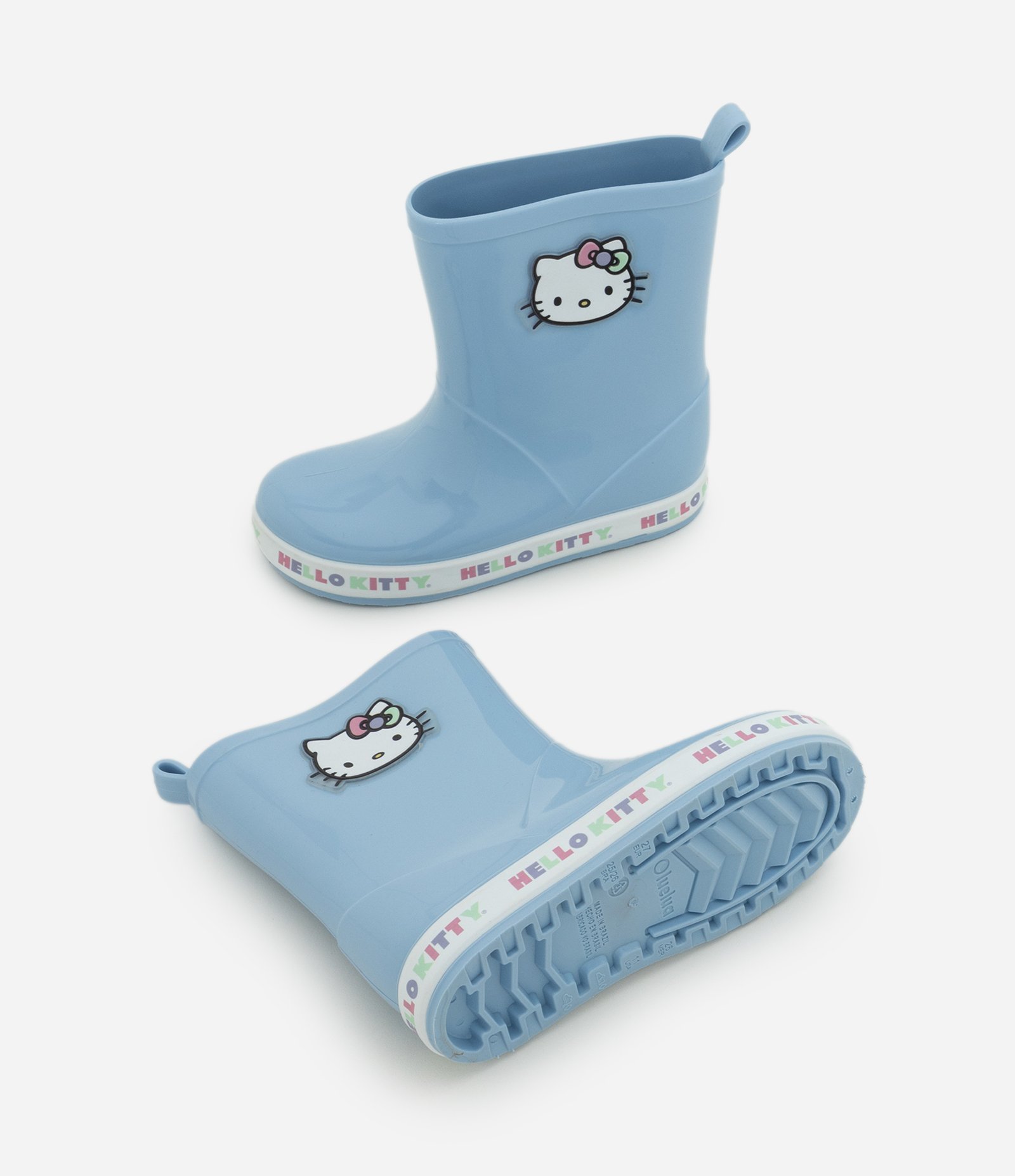 Galocha Infantil com Hello Kitty Lateral – Tam 21 a 28 Azul Claro 3