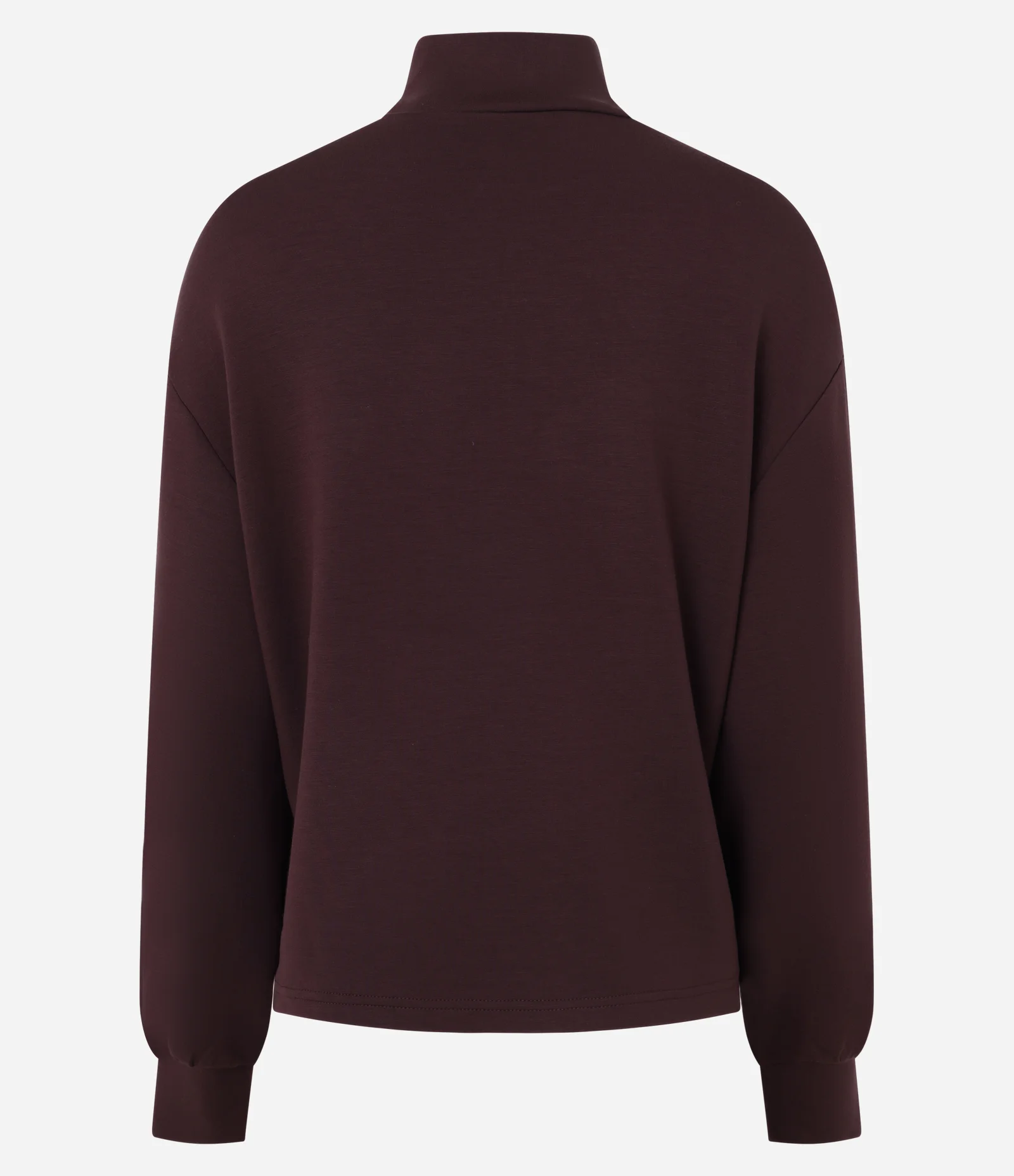 Blusão Fechado em Modal com Golinha Marrom 2