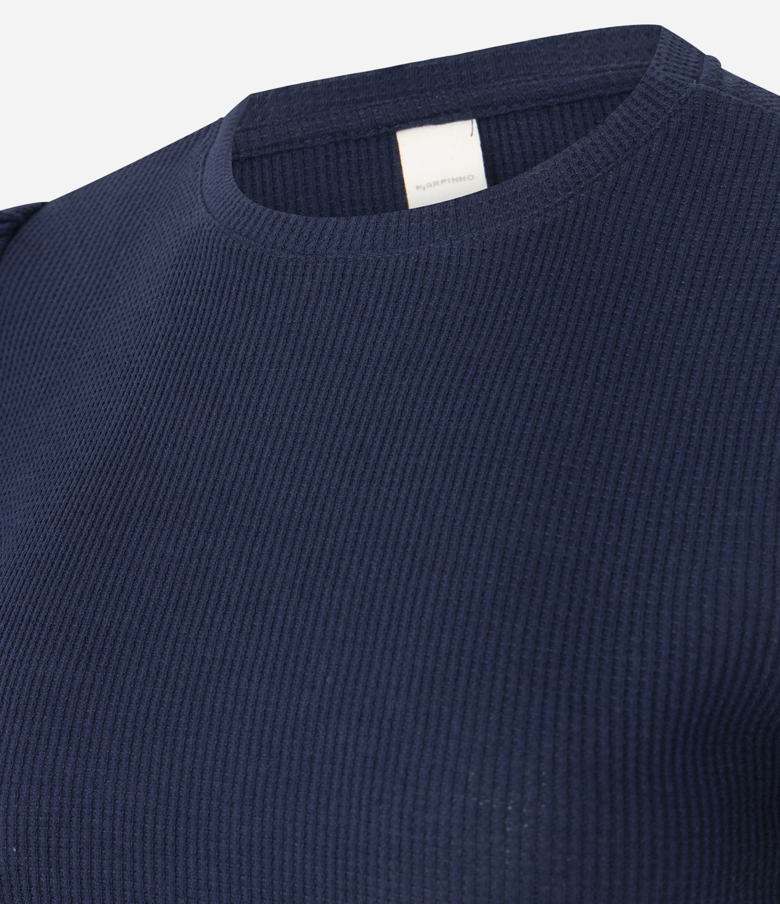 Blusa Manga Curta Texturizada com Bordado nas Mangas Azul 6