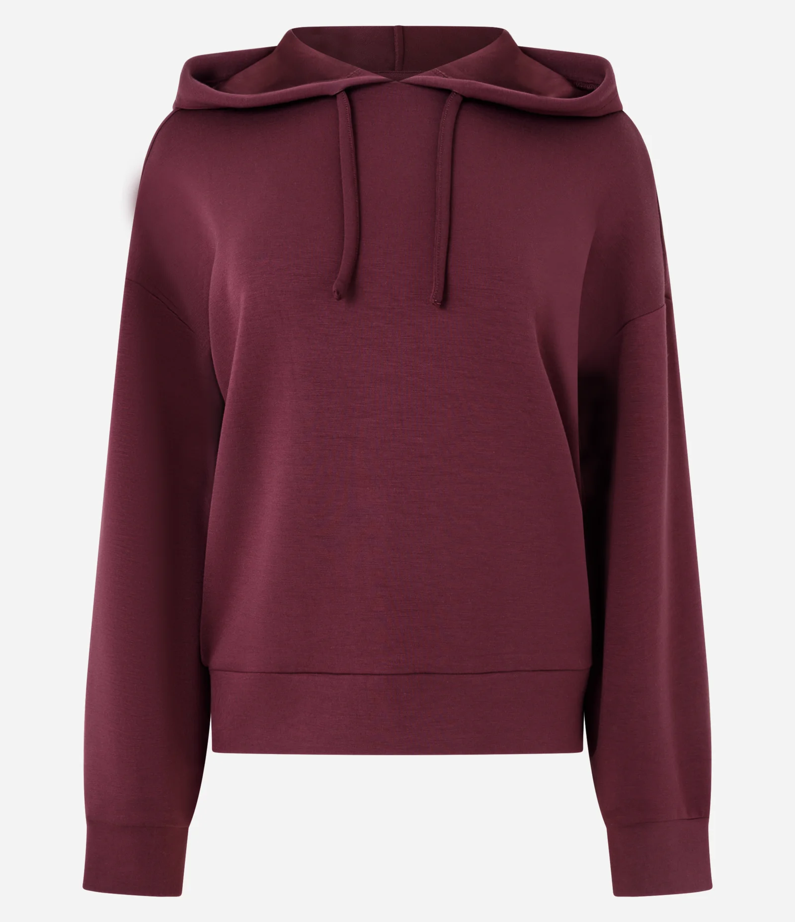 Blusão Oversized em Modal com Capuz Vermelho 2