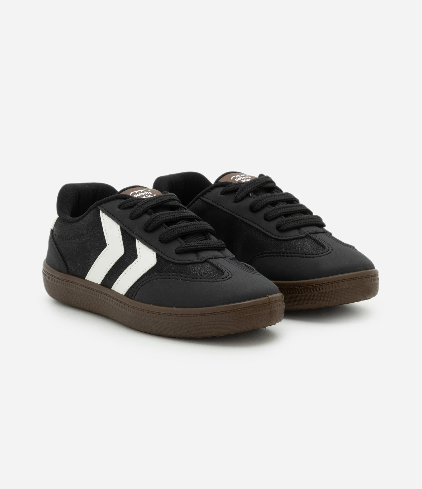 Tênis Infantil com Recortes Laterais – Tam 28 a 34 Preto 1