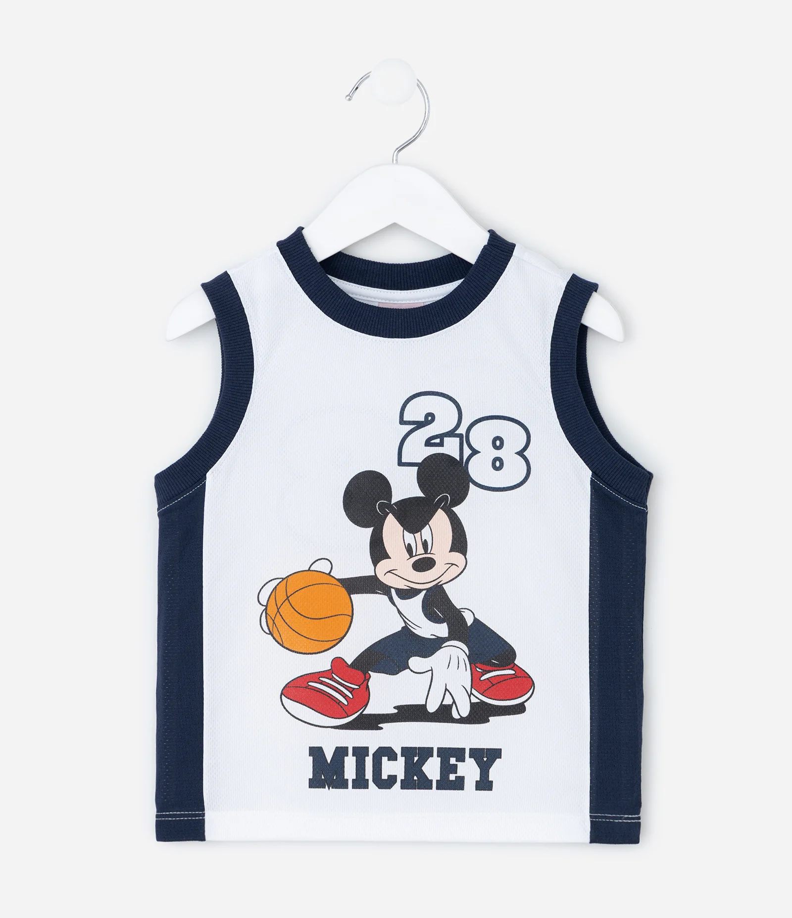 Conjunto Infantil Esportivo Mickey com Regata e Bermuda – Tam 2 a 6 Anos Azul Marinho 2