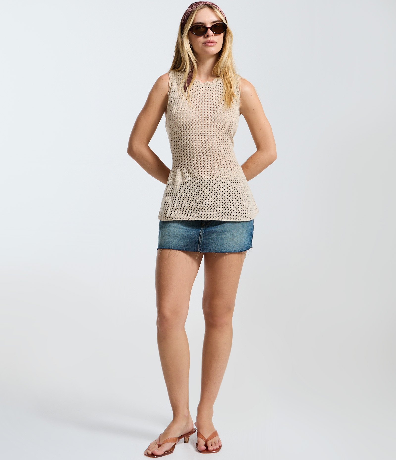 Blusa em Tricô com Cava Diferenciada Off White 2