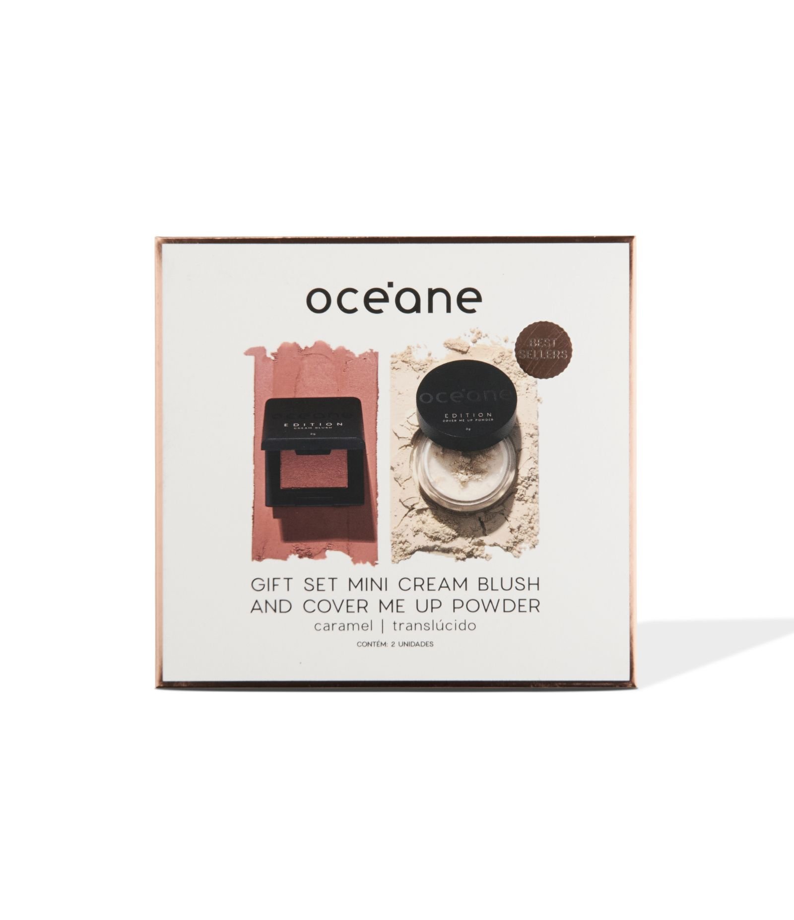 Kit Mini Cream Blush And Cover Me Up Powder Oceane Cream 2