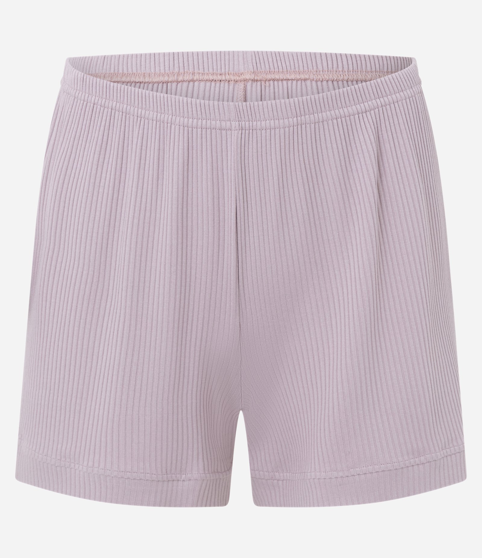 Pijama Americano Curto em Ribana com Botões Perolados Rosa 4