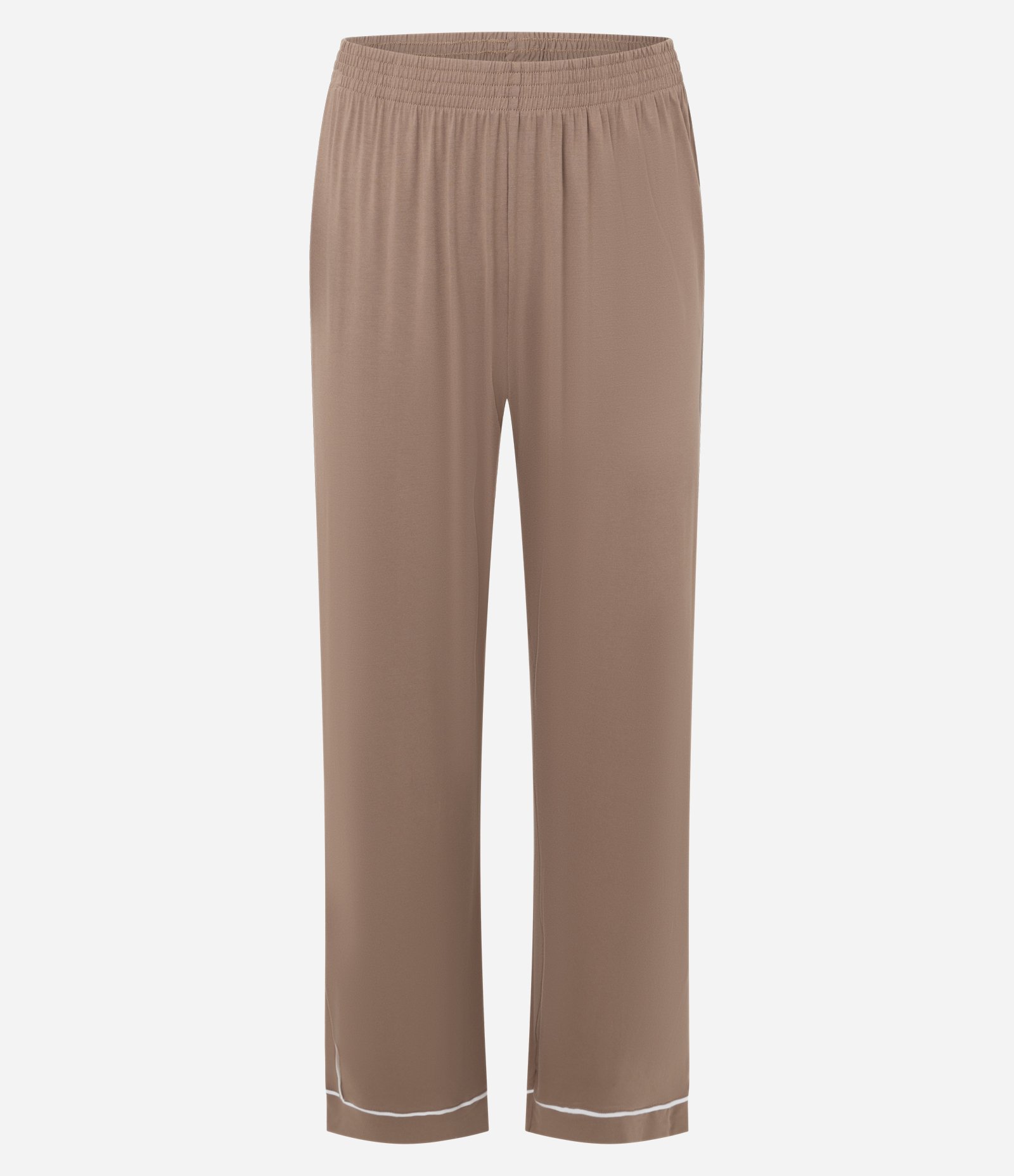 Pijama Longo em Viscolycra com Bolso Marrom 3