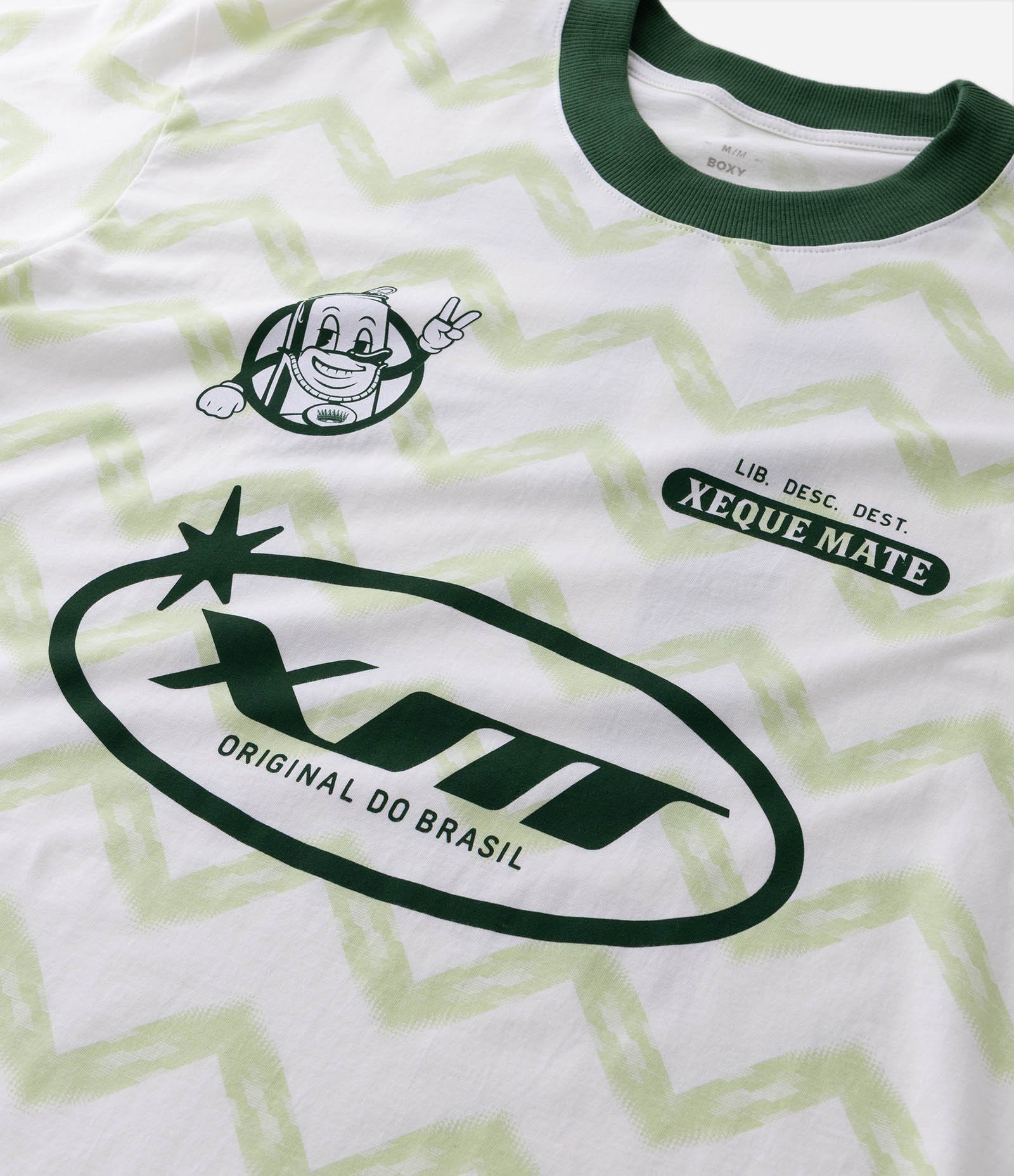 Camiseta Boxy Sportcore Estampa Xeque Mate Verde 6