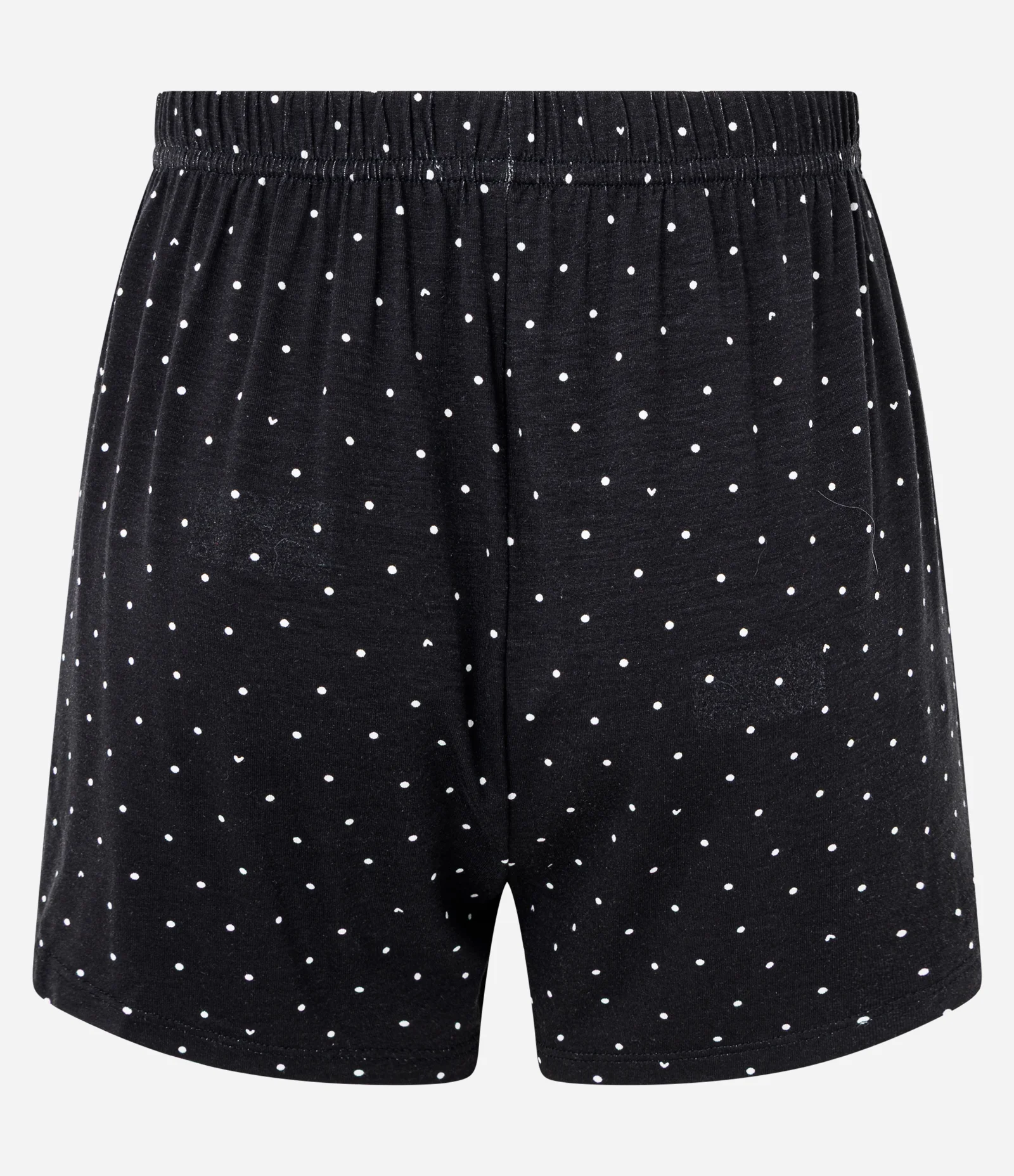 Short de Pijama em Viscose com Estampa Poa Preto 2