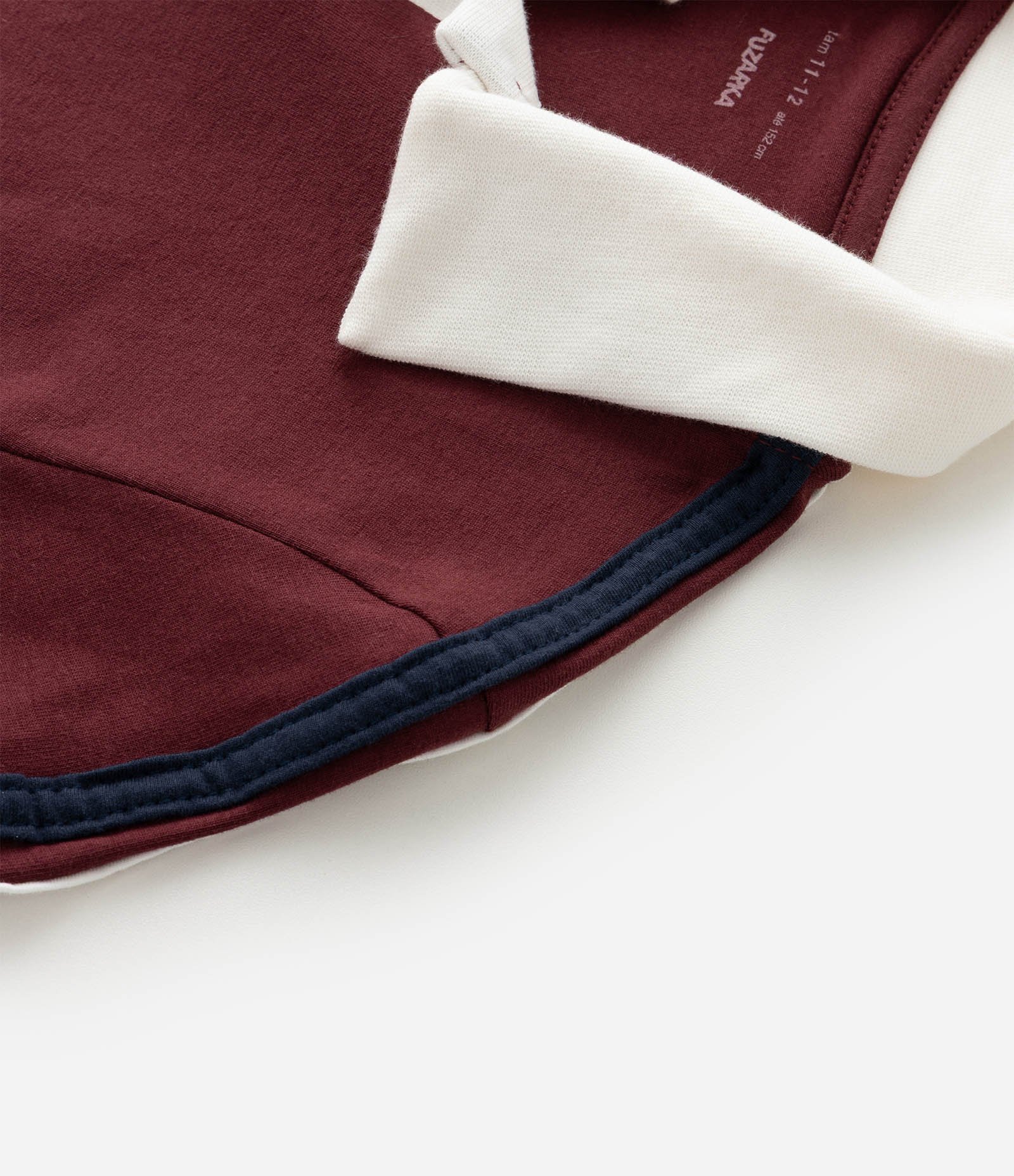 Camiseta Infantil Slim com Estampa Brooklyn e Gola Polo  – Tam 7 a 16 Bordô 5