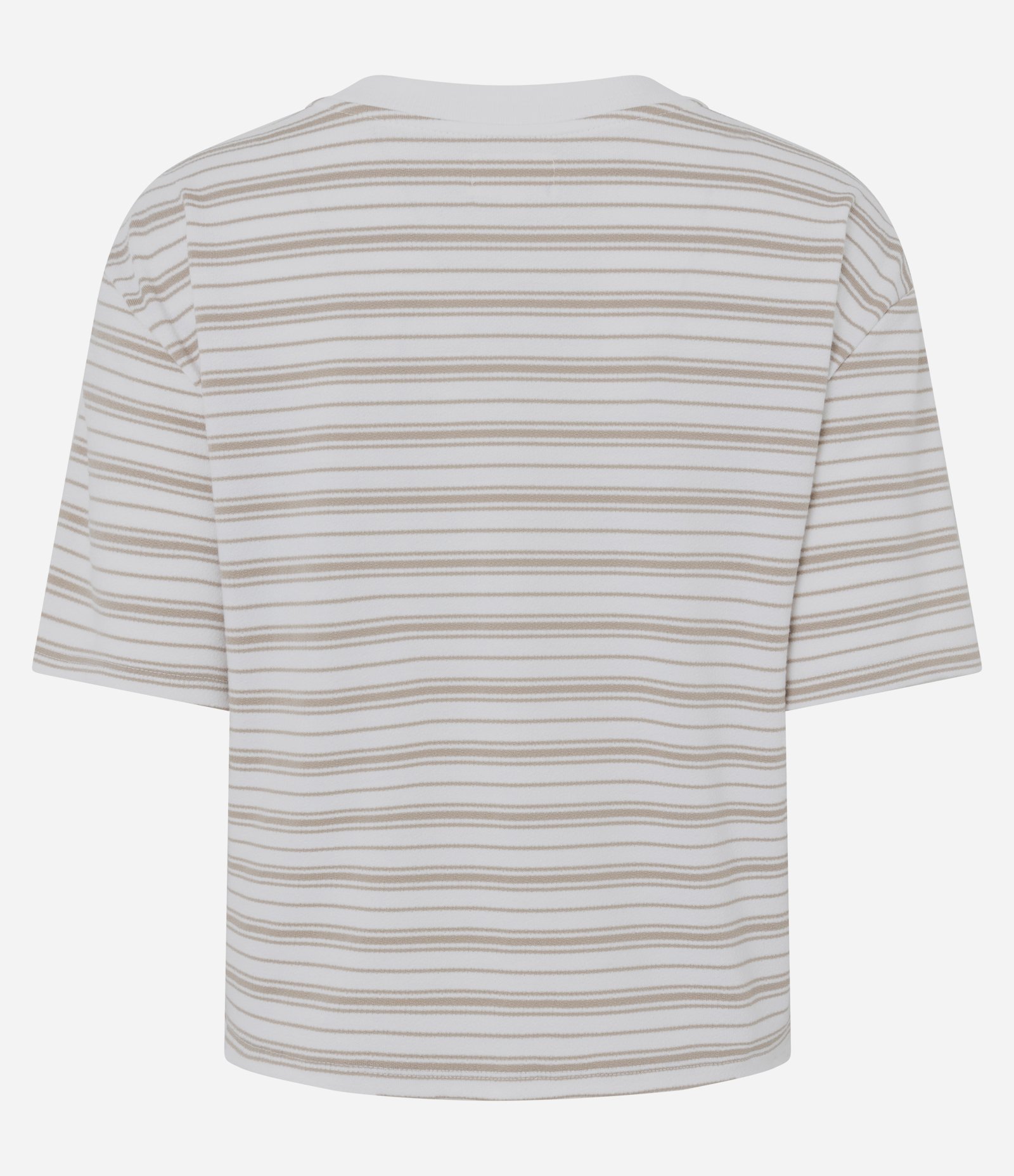 Camiseta de Pijama em Viscolycra com Estampa de Listras Rosa/Branco 2