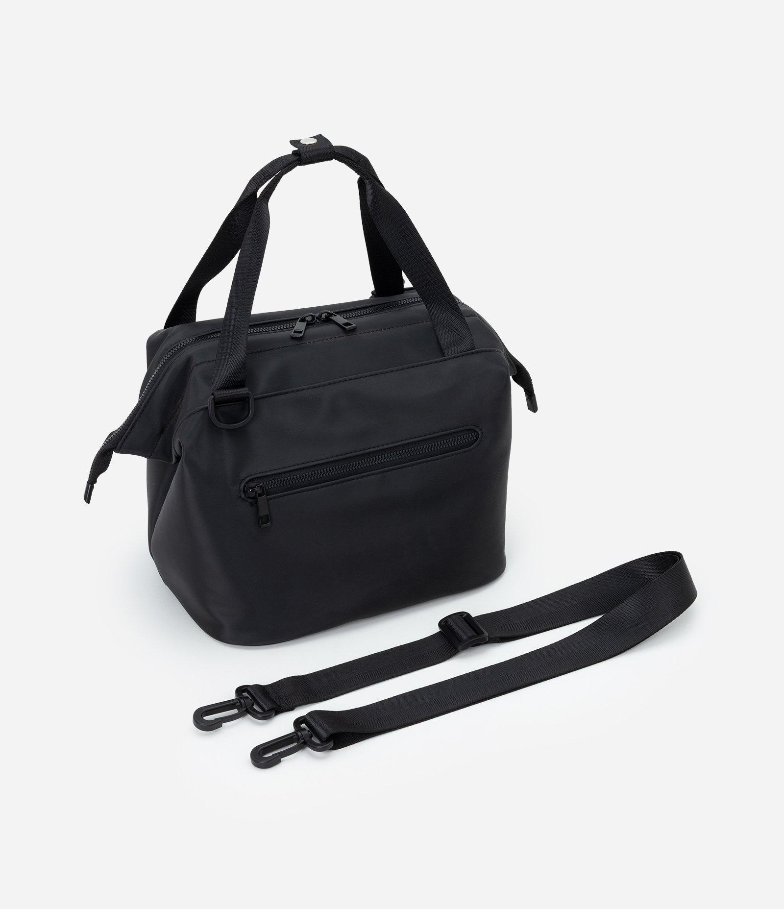 Lancheira Básica Grande com Alça Longa Removível Preto 5