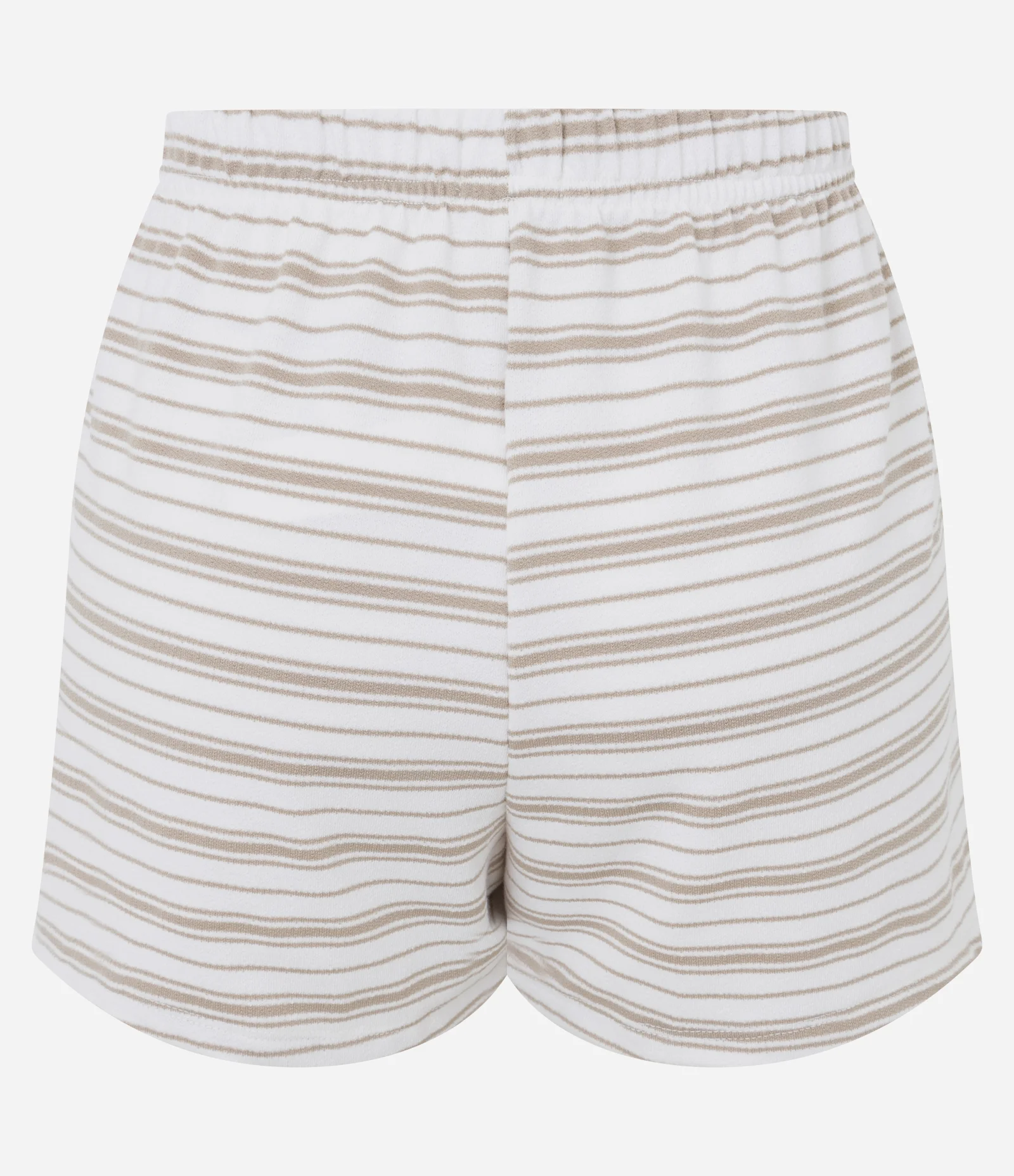 Short de Pijama em Viscolycra com Botões e Estampa de Listras Rosa 2