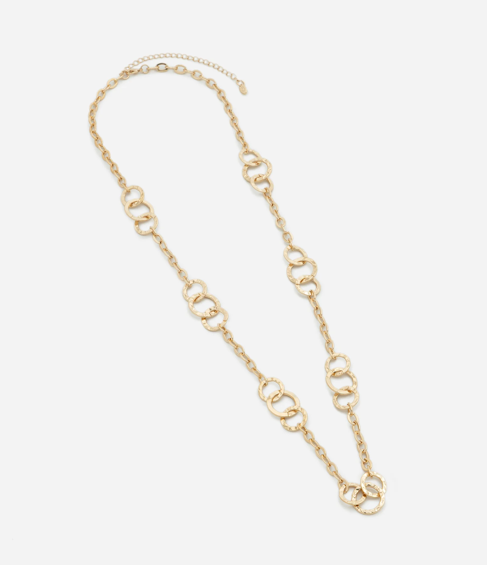 Colar Longo com Variação de Elos Dourado 2