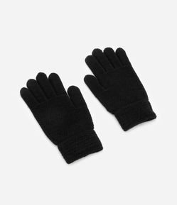 Luva com Efeito Tricô Texturizada