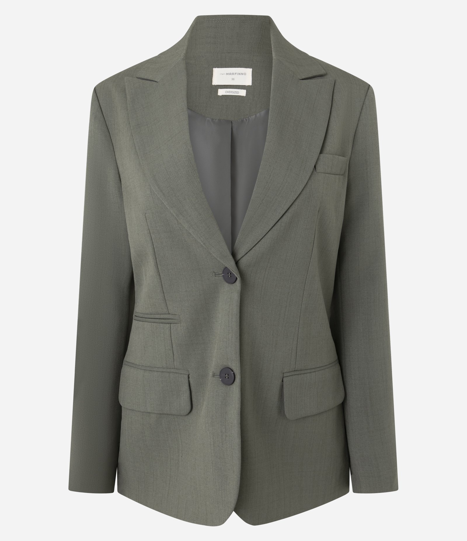 Blazer Oversized Alfaiatado com Bolsos Frontais Verde 6