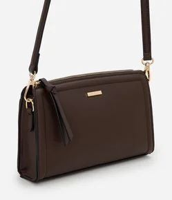 Bolsa Transversal Pequena em PU com Alça Removível