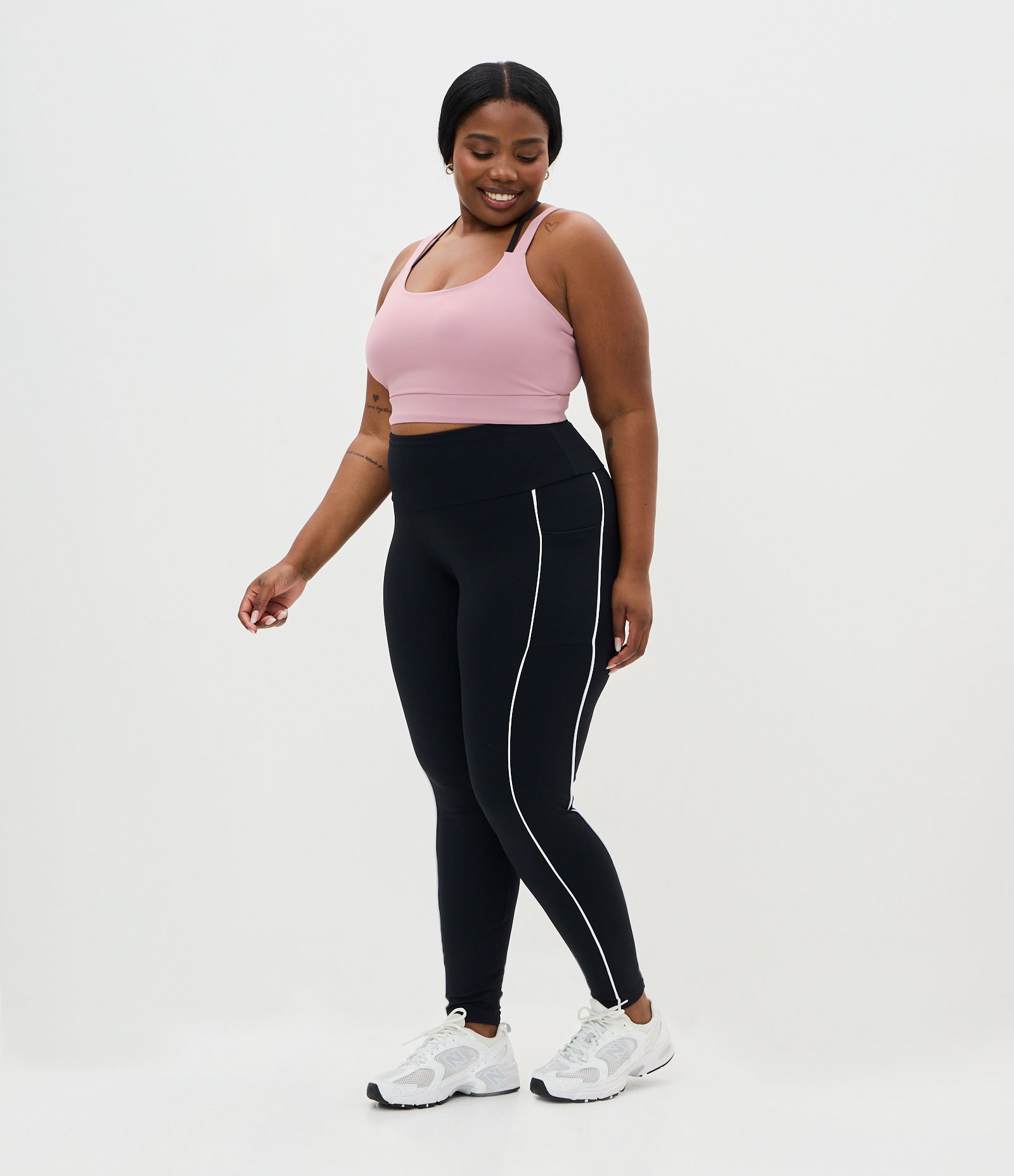 Calça Legging com Tecnologia Dry Curve & Plus Size Preto 1