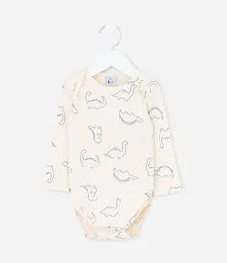 Body Infantil com Estampa de Dinossauros – Tam RN a 24 Meses