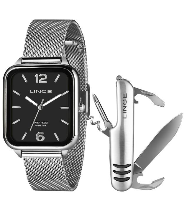 Relógio Analógico Aço Lince