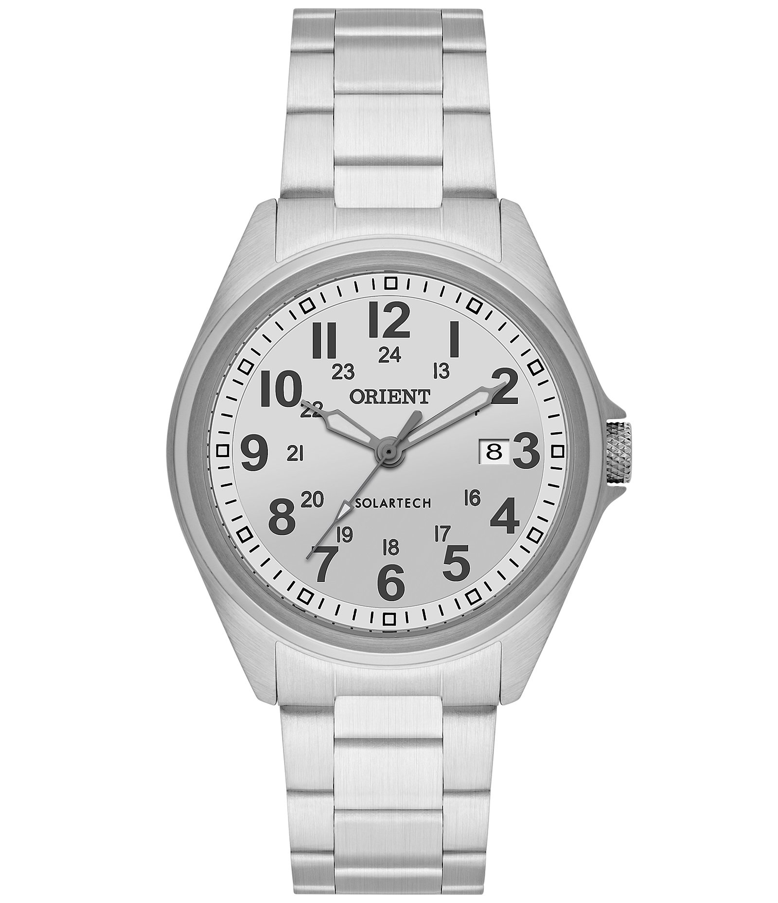 Relógio Solartech Aço Orient Prata 1